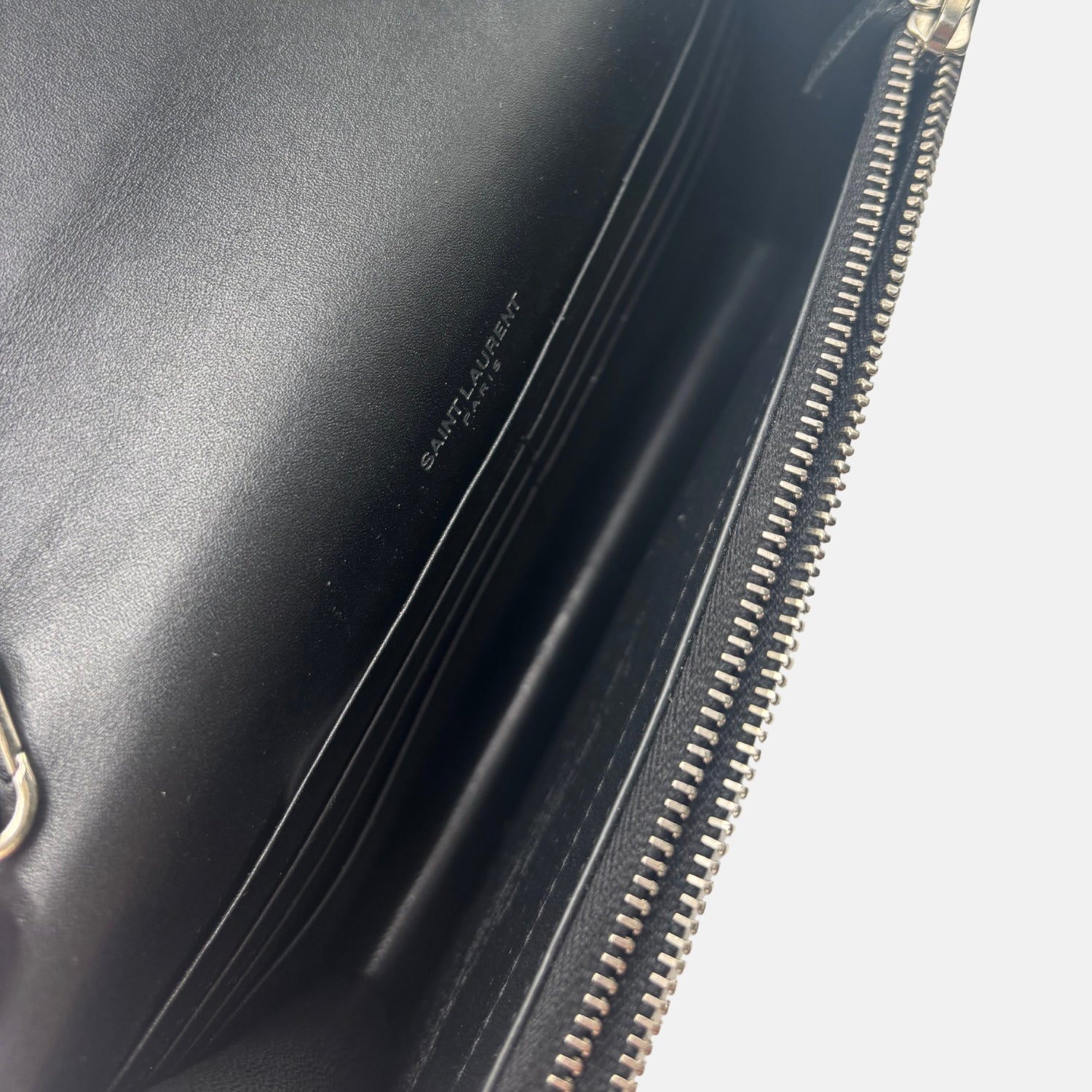 Kate Tassel Chain Bag Black Smooth Leather