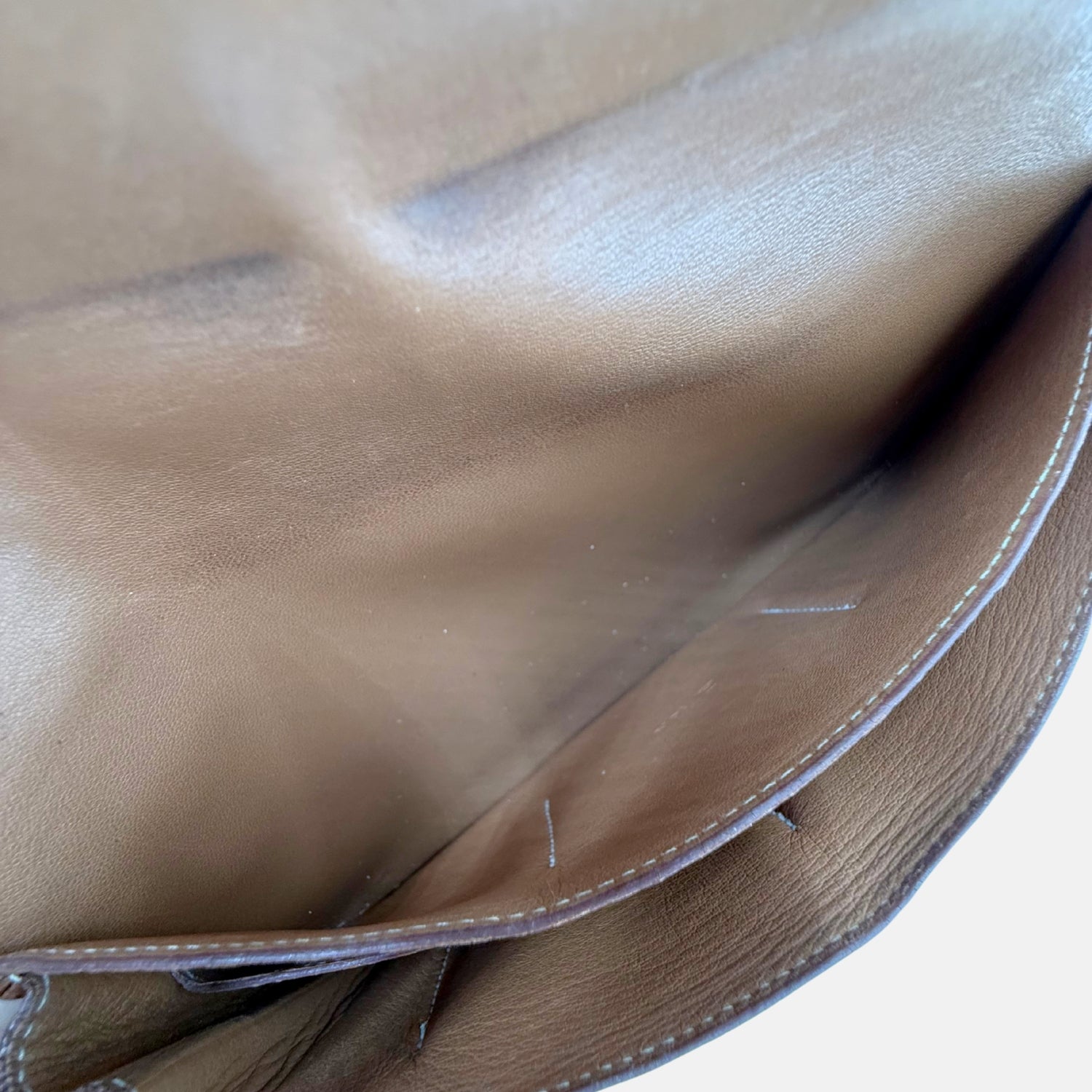 Dogon Duo Wallet Gold Togo Leather