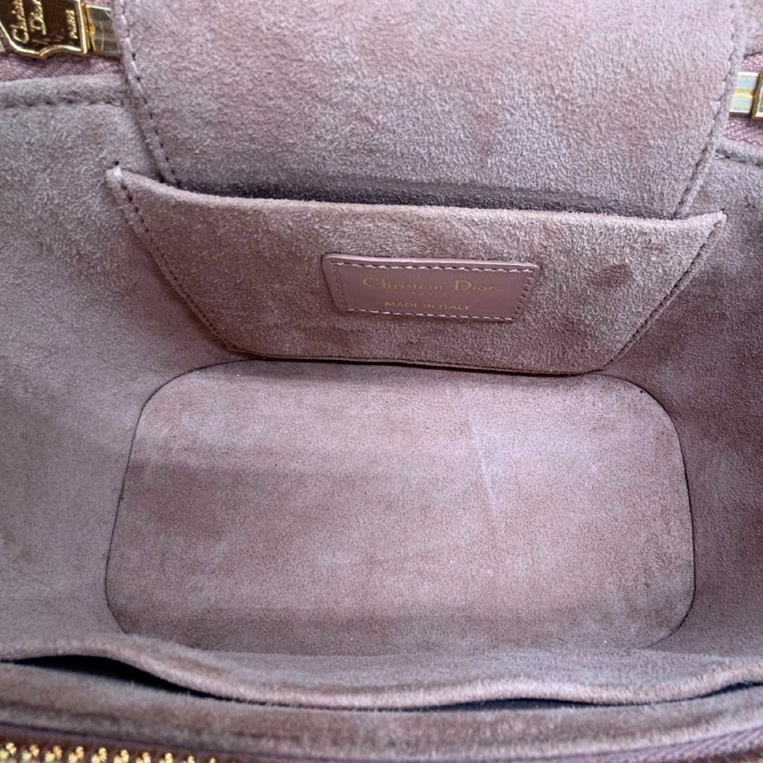 Vanity Case Dusty Pink Cannage Leather