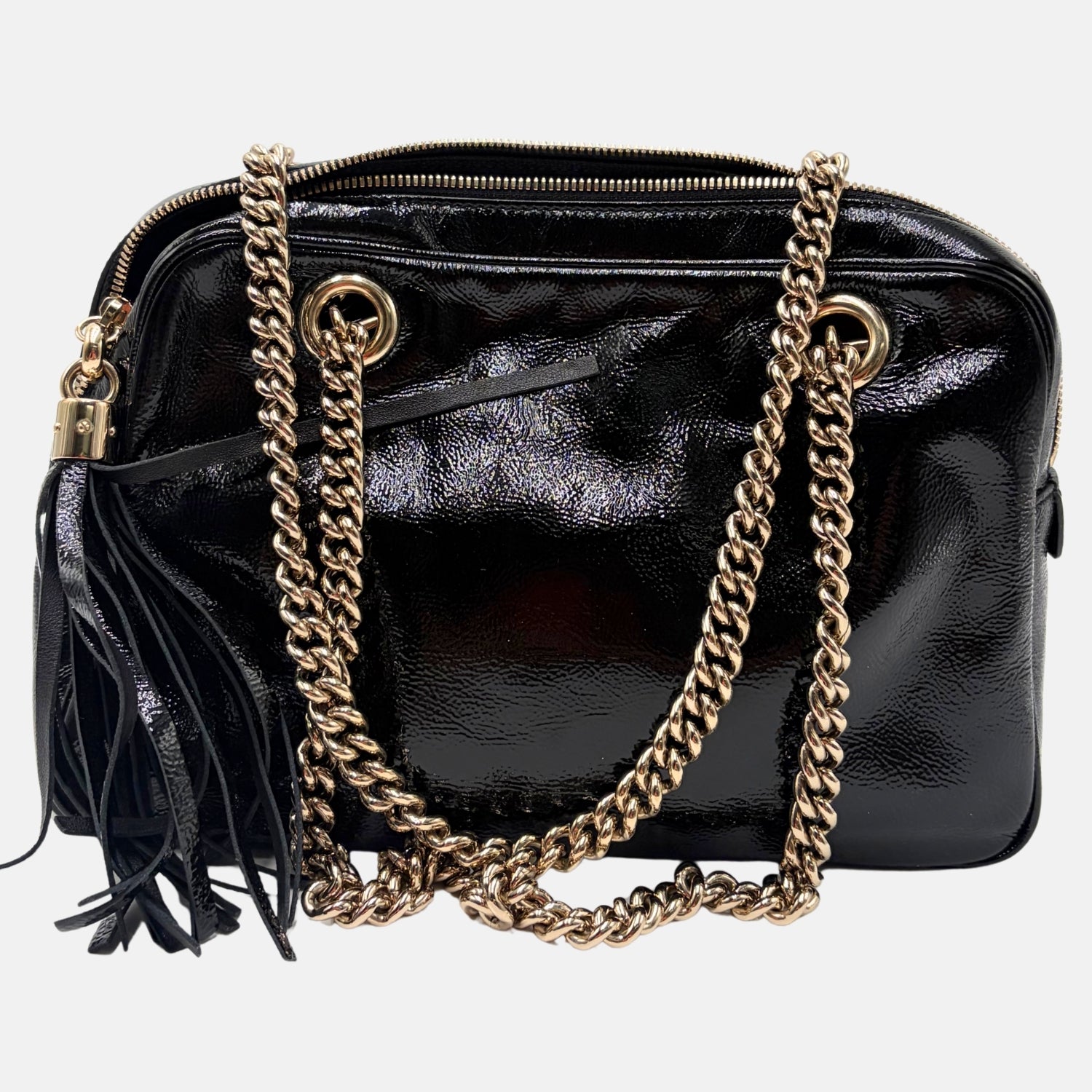 Soho Disco Bag Patent Black