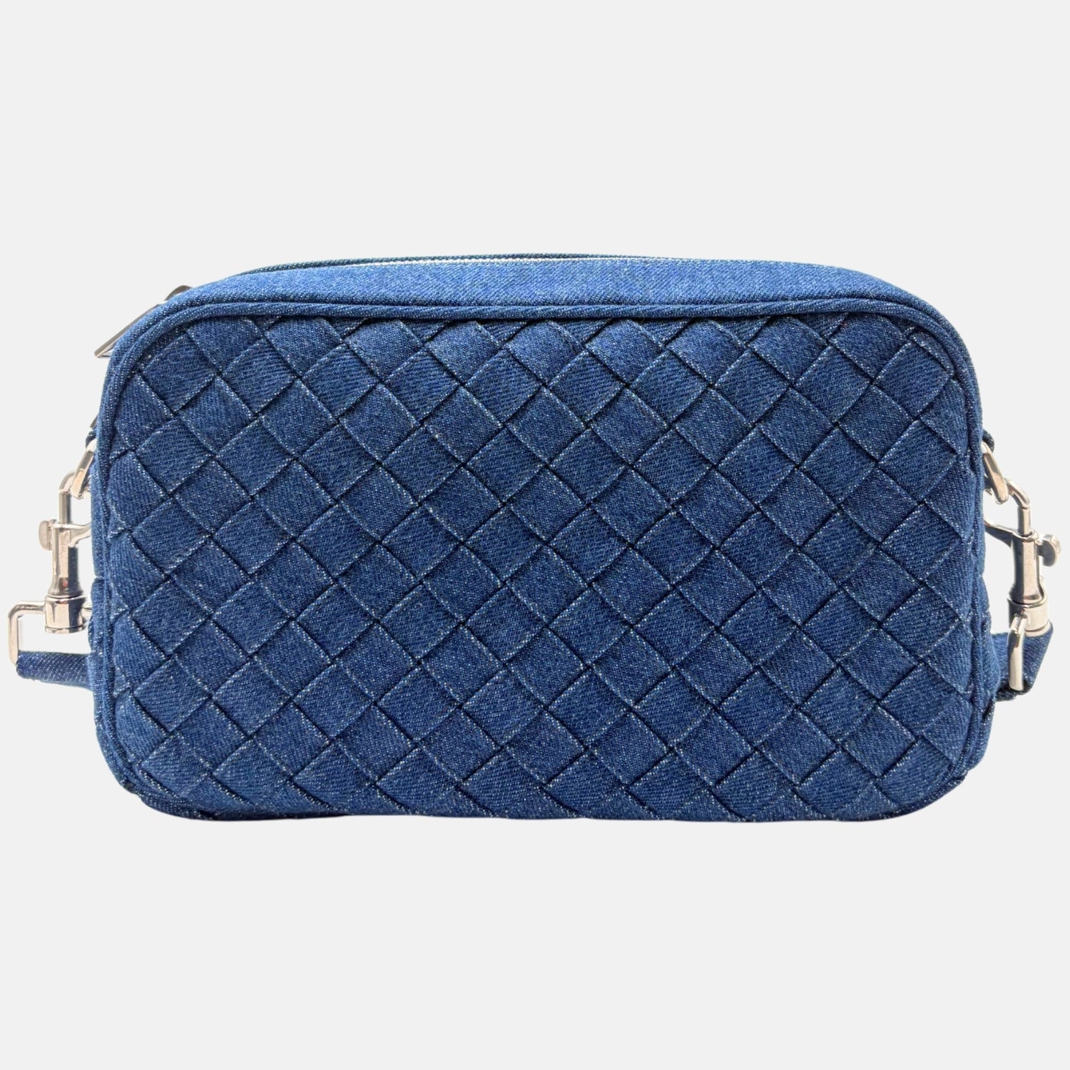 Crossbody Intrecciato Quilted Denim
