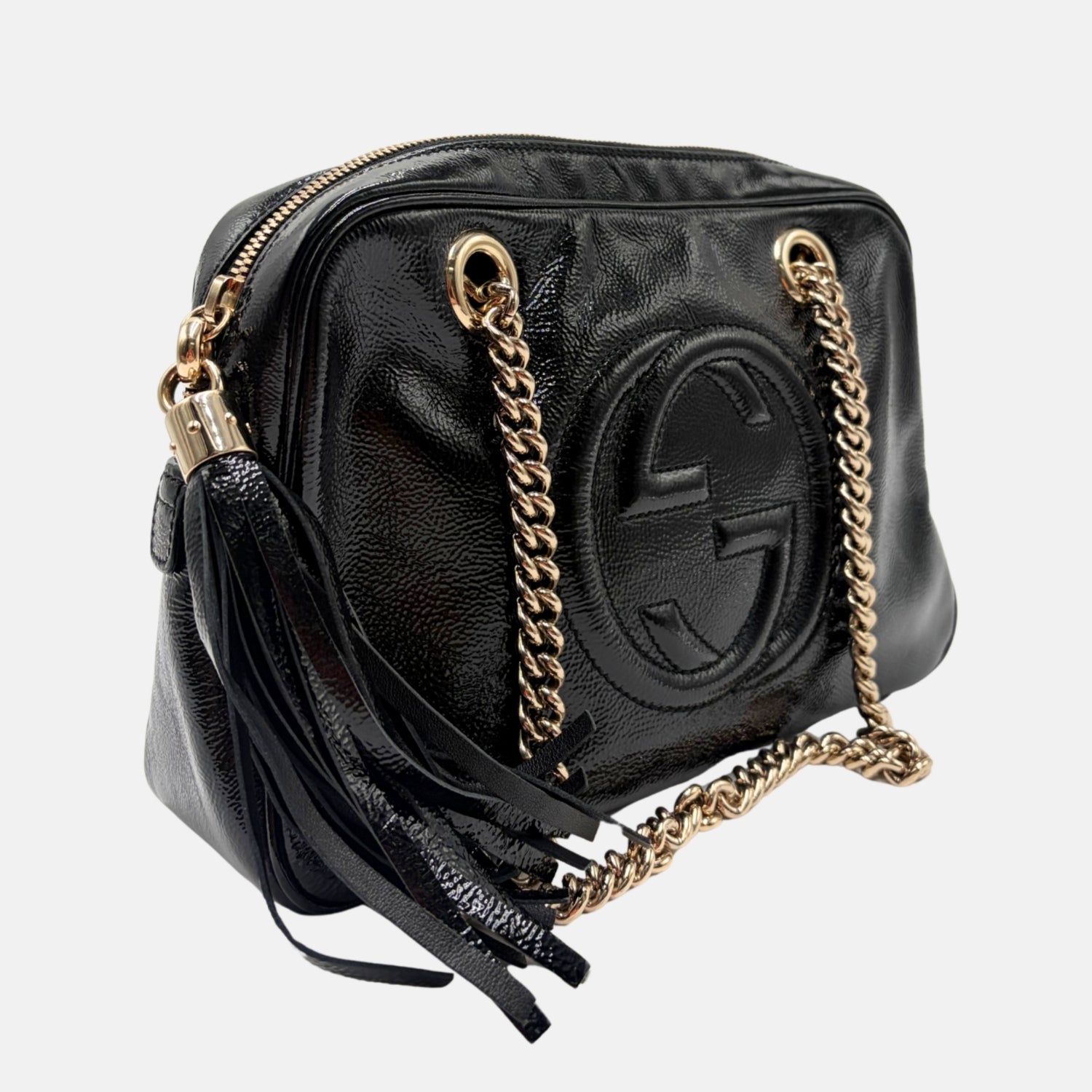 Soho Disco Bag Patent Black