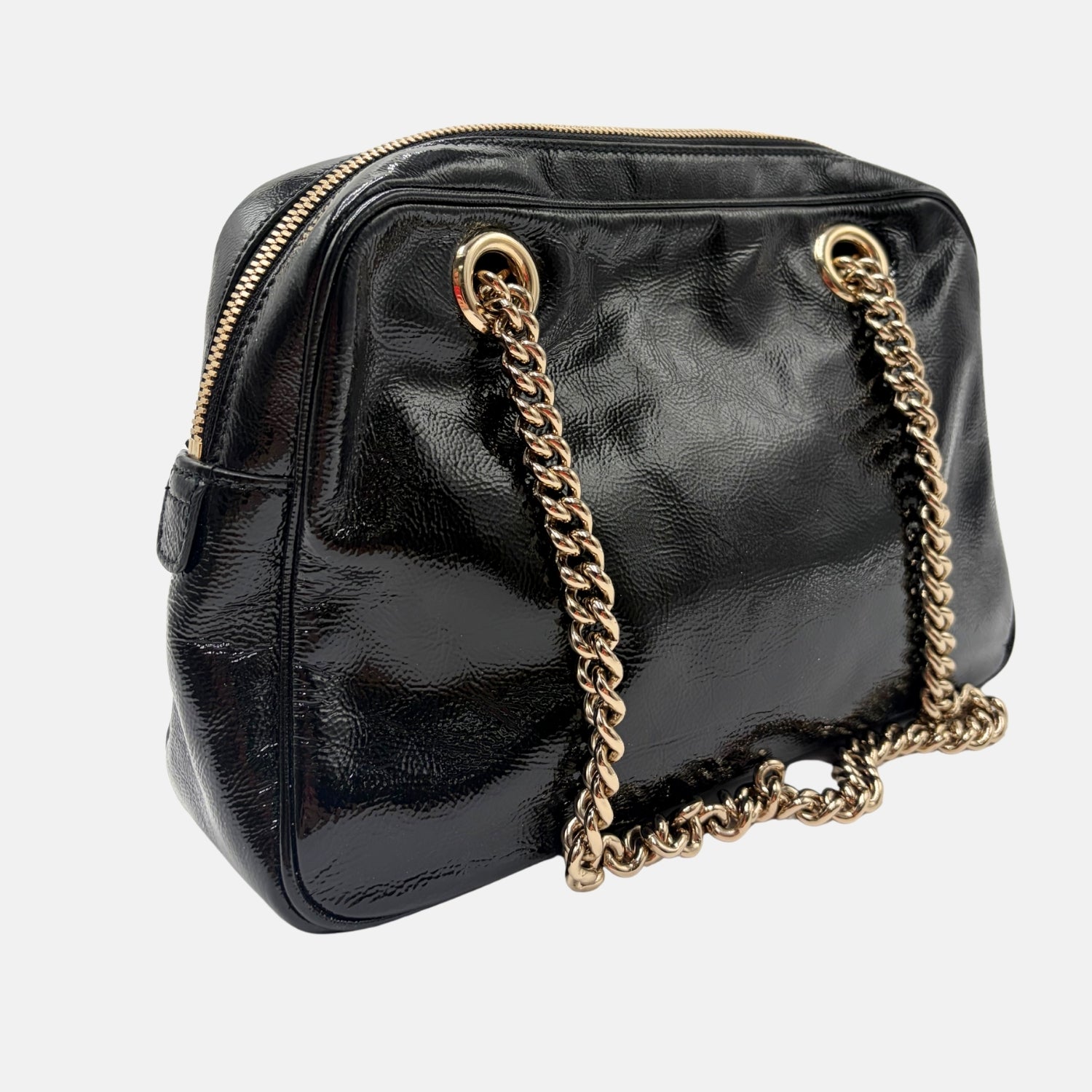Soho Disco Bag Patent Black