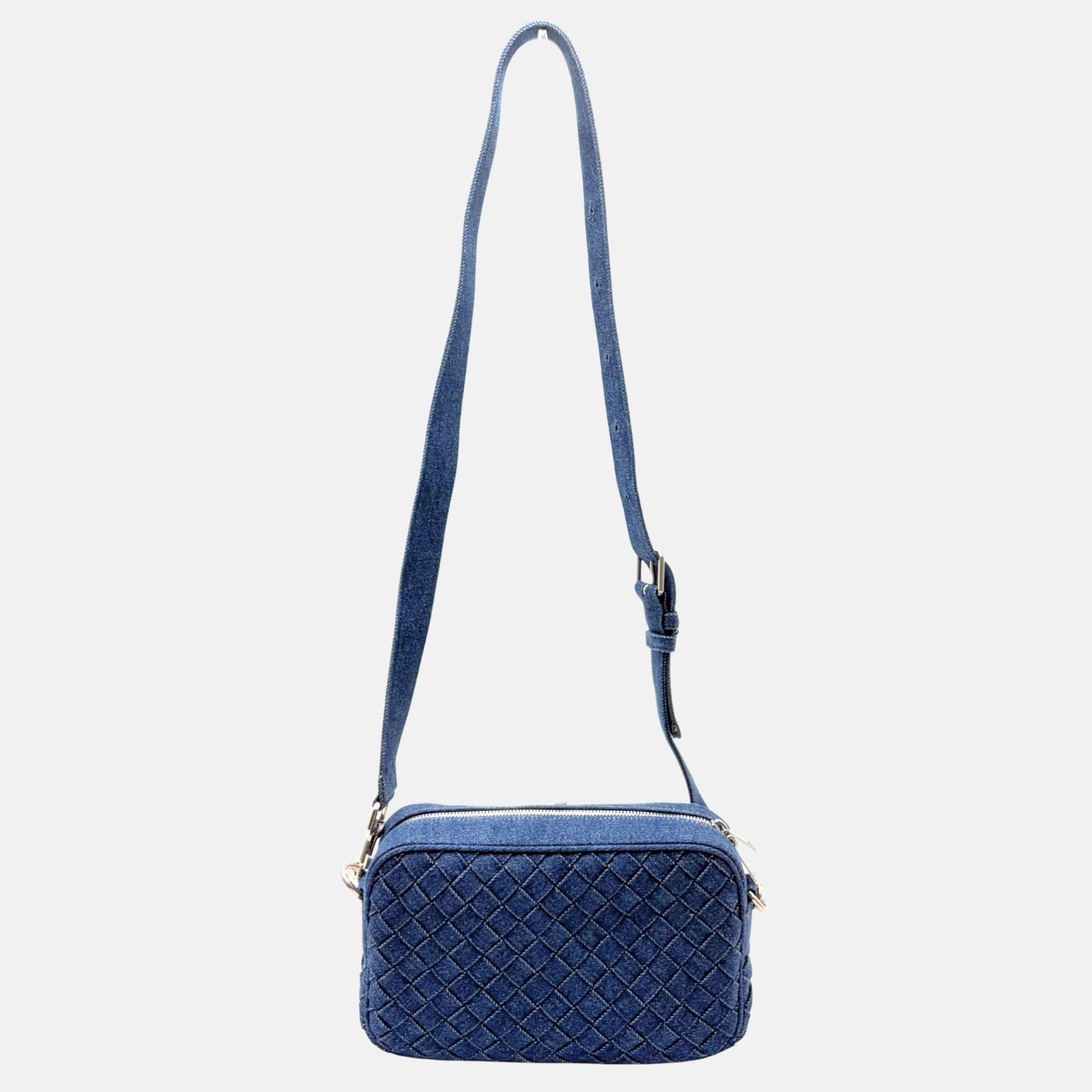 Crossbody Intrecciato Quilted Denim