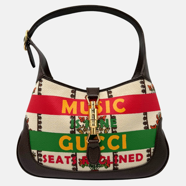 GUCCI Jackie 1961 Music Is Mine Seats Reclined Multicolor Canvas