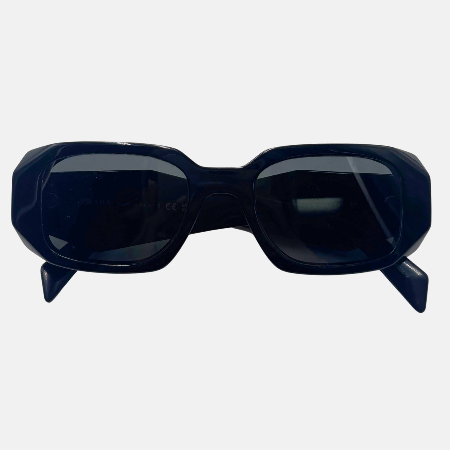 Rectangular Sunglasses Black Acetate