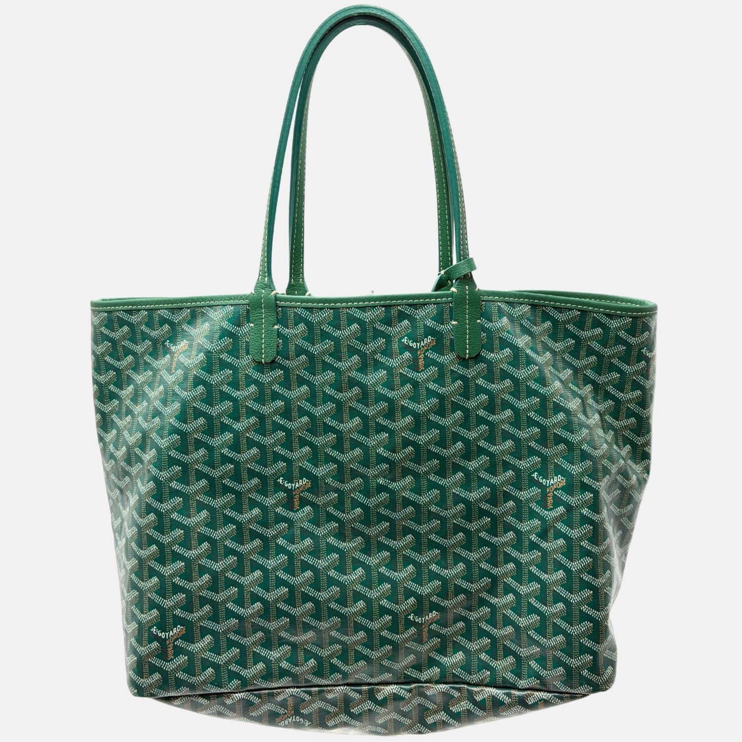 Saint Louis PM Tote Green Goyardine Canvas