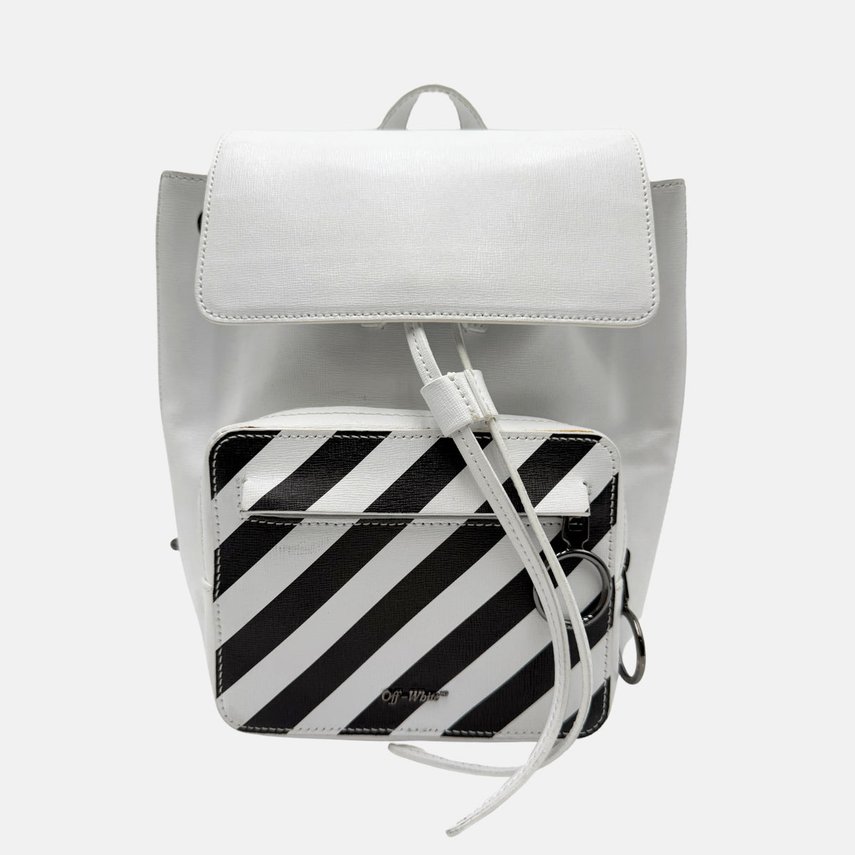 Off-White Diagonal Stripes Backpack