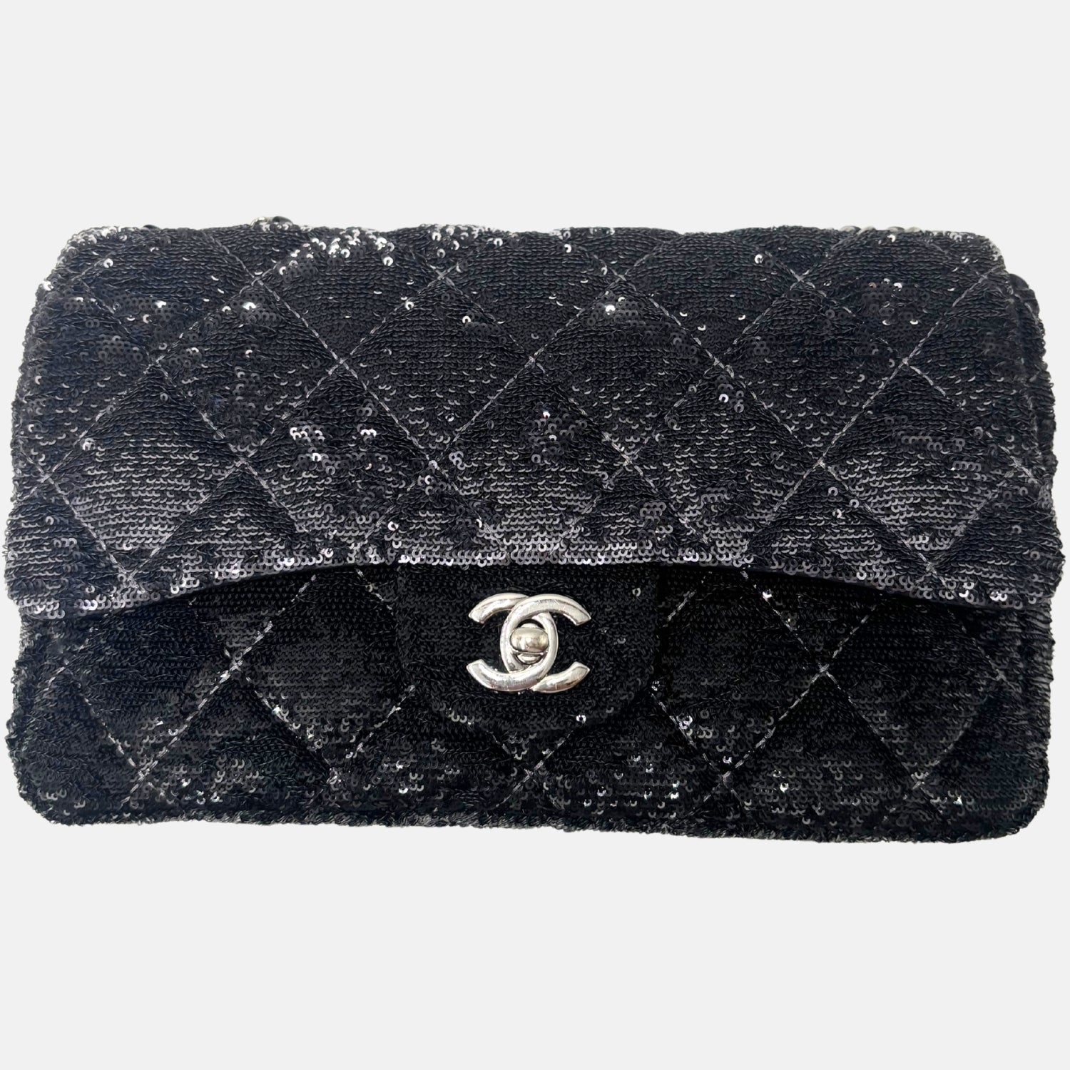Flap Bag Quilted Sequins Medium