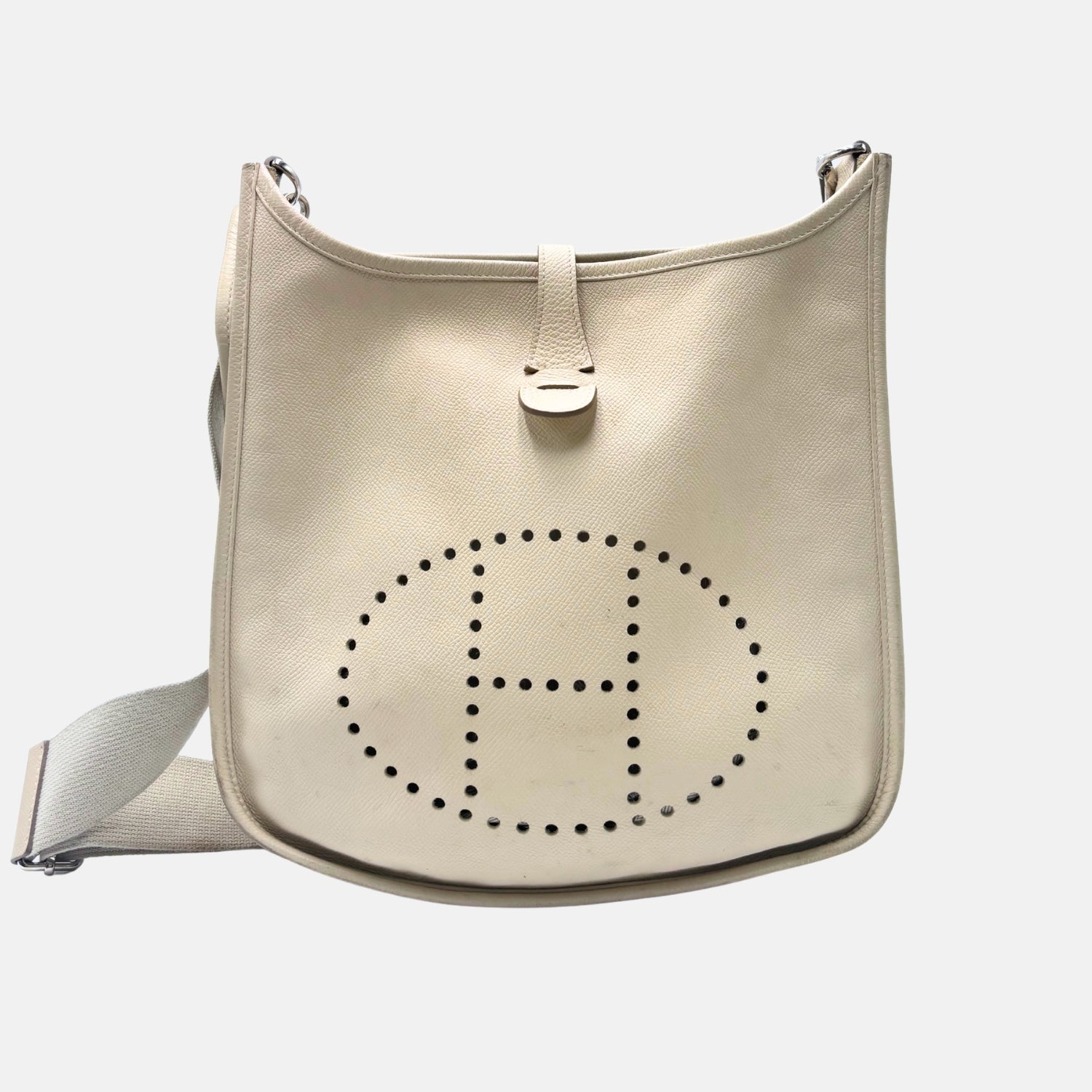 Evelyne III PM Bag Craie Clemence Leather