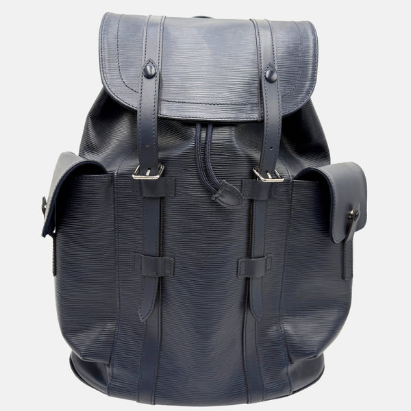 louis vuitton christopher backpack inner lining Louis Vuitton Christopher Backpack Epi Marine