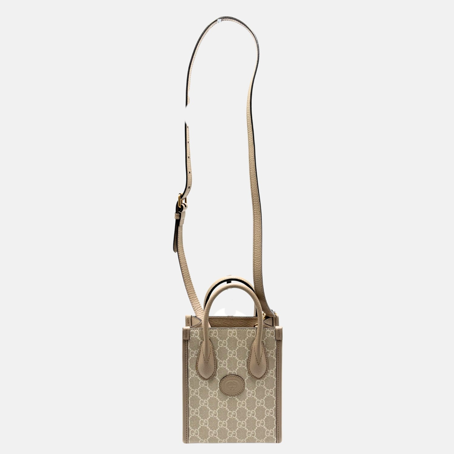 GUCCI Tote Beige Supreme Mini