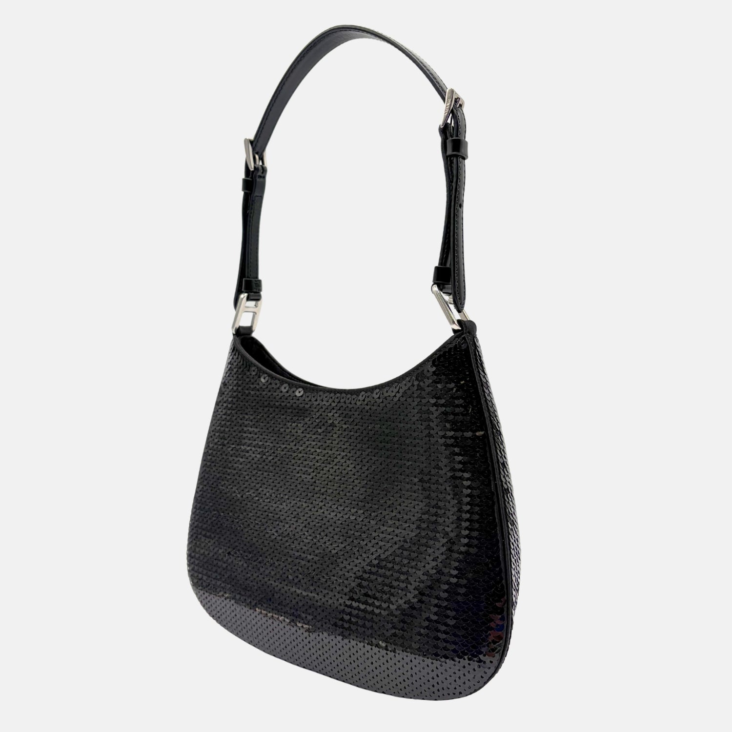Cleo Shoulder Bag Black Sequin