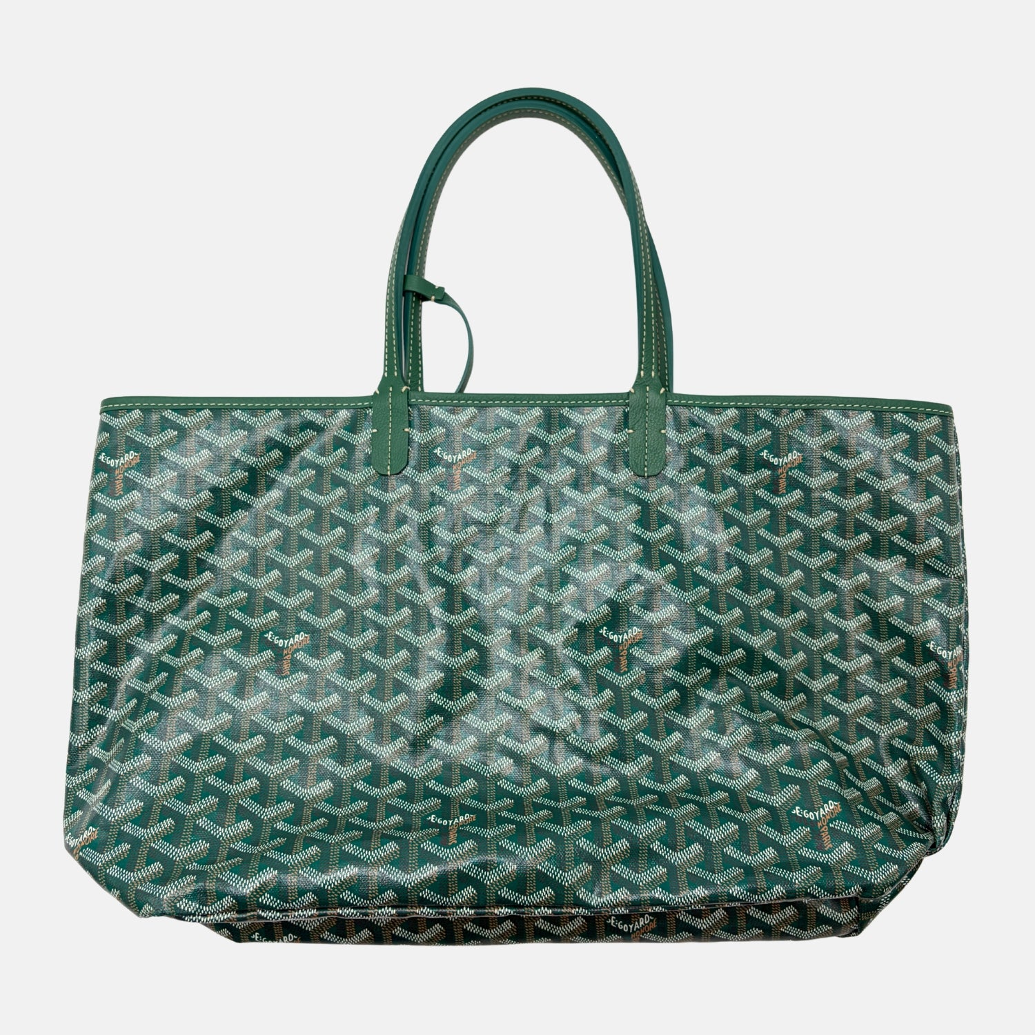 Saint Louis PM Tote Green Goyardine Canvas