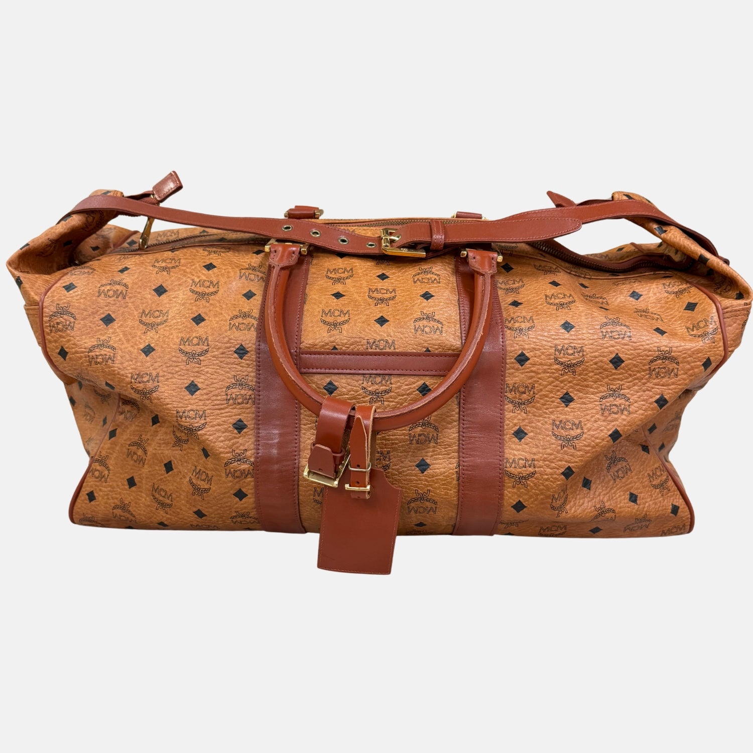 【美品】MCM レザー ダッフルバッグ M3767 美品】MCM レザー ダッフルバッグ M3767