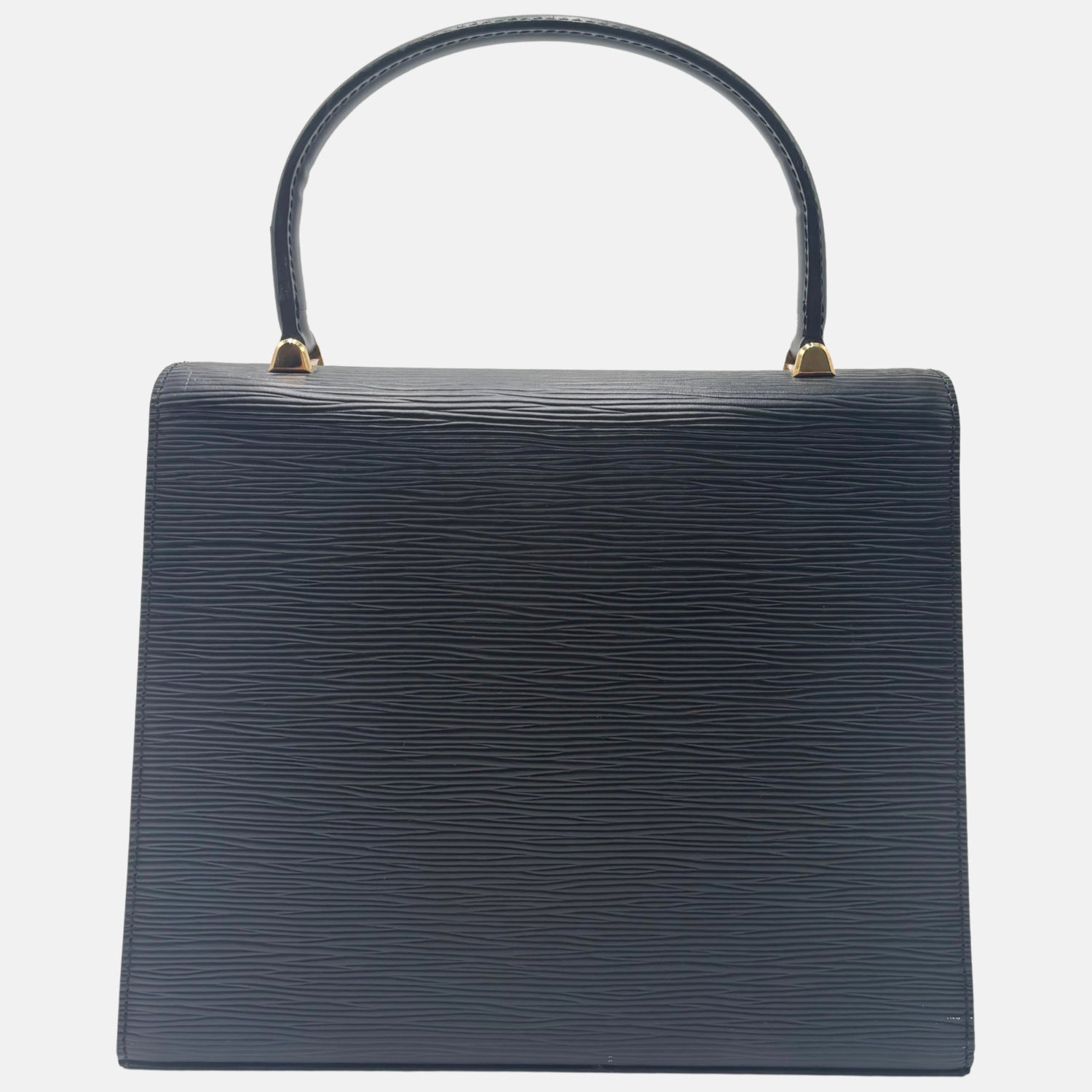 Malesherbes Top Handle Bag Black Epi Leather