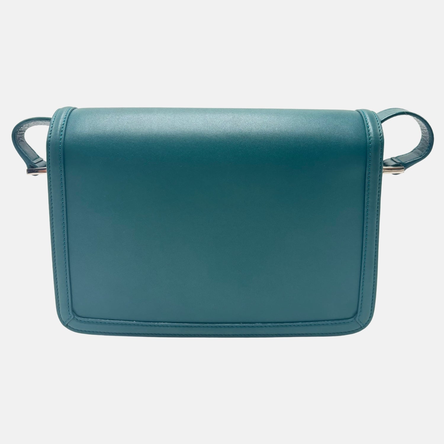 Solferino Satchel Bag Teal Smooth Leather