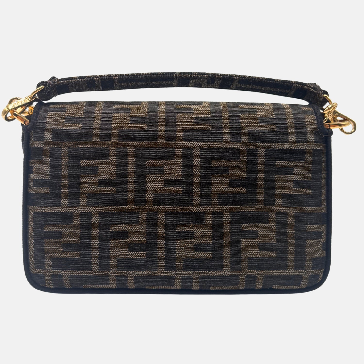 Zucca Baguette Bag Brown Canvas