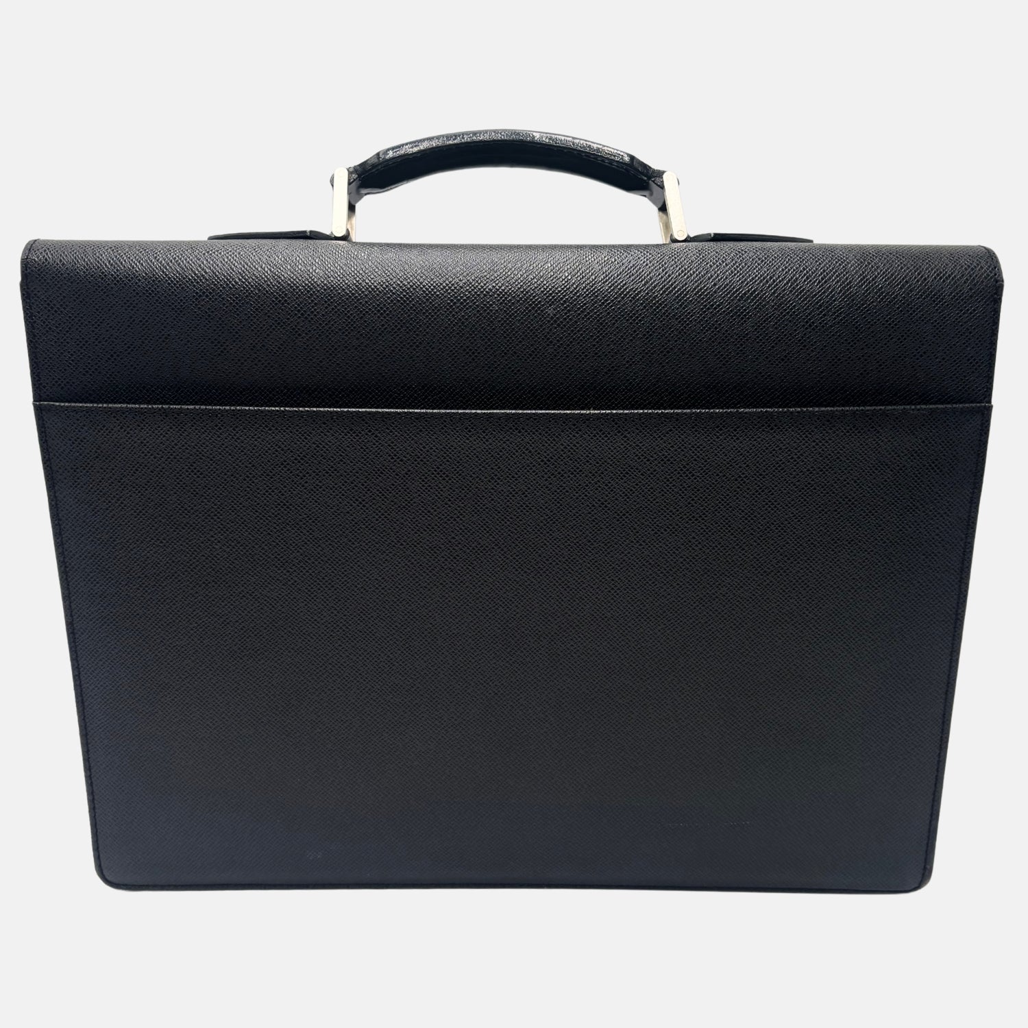 Serviette Conseiller Briefcase Black Taiga Leather