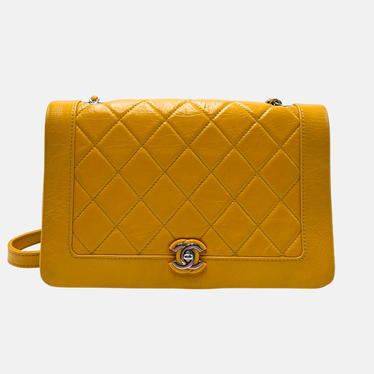 Classic Flap Yellow Calfskin