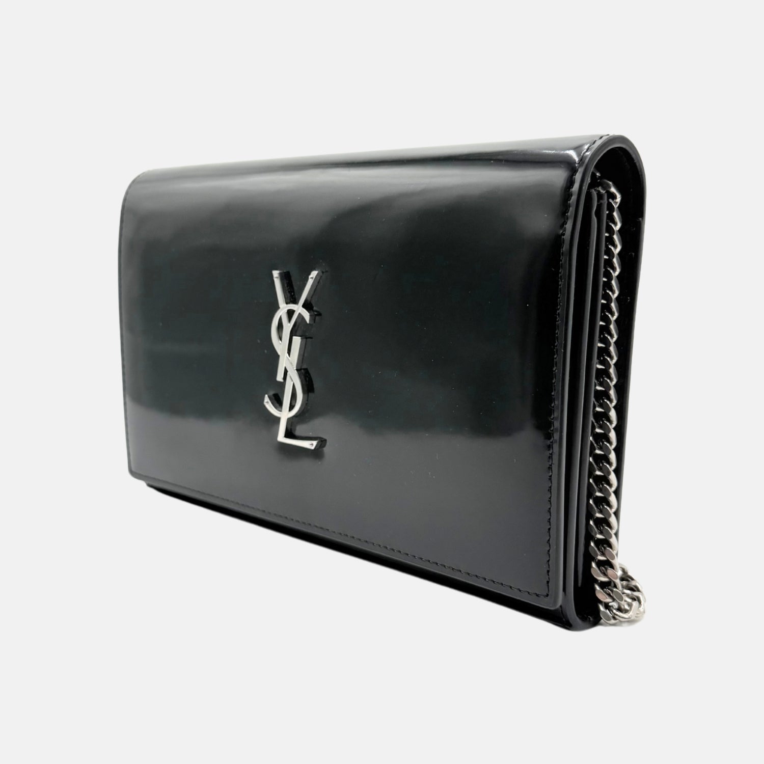 YSL Kate Crossbody Bag Black Patent Leather Medium