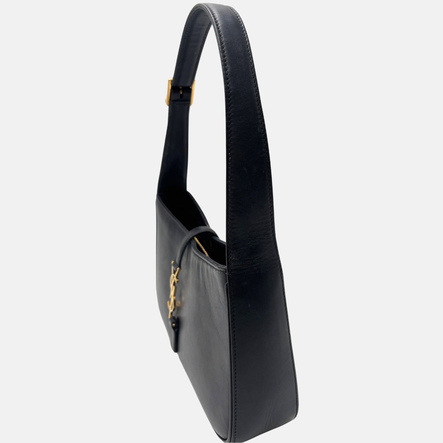 Le 5 à 7 Hobo Bag Black Leather
