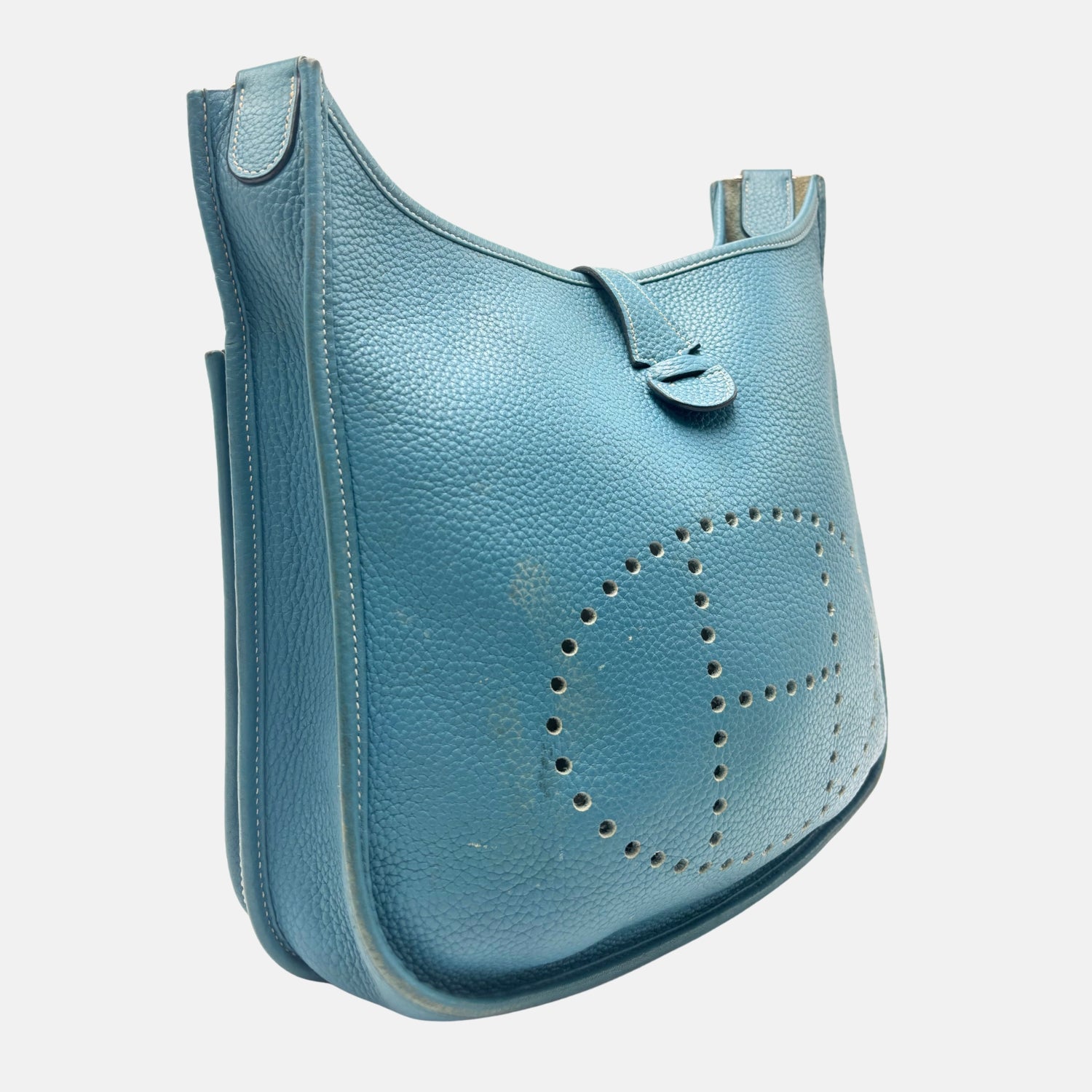 Evelyne III PM Bag Blue Jean Clemence Leather