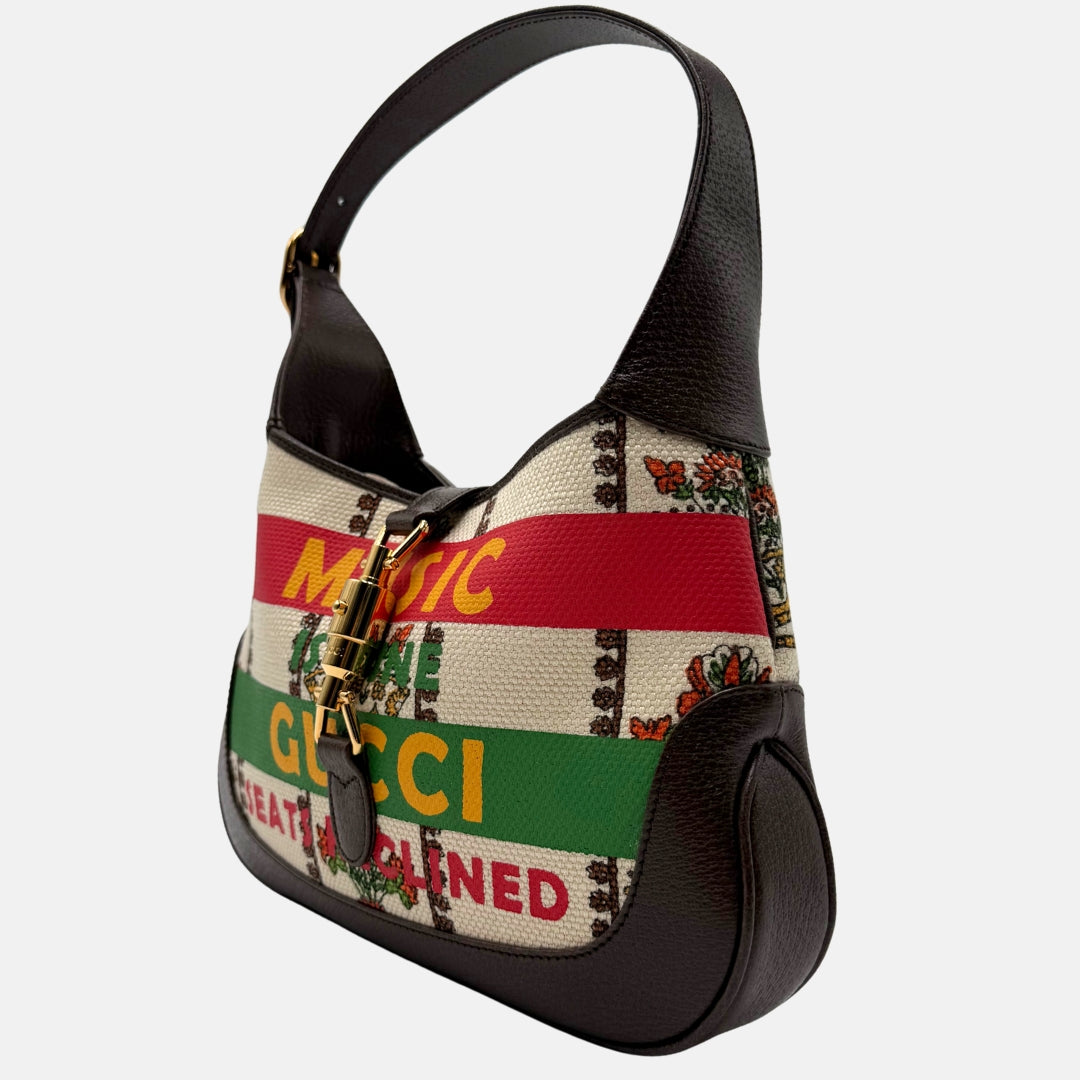 GUCCI Jackie 1961 Music Is Mine Seats Reclined Multicolor Canvas
