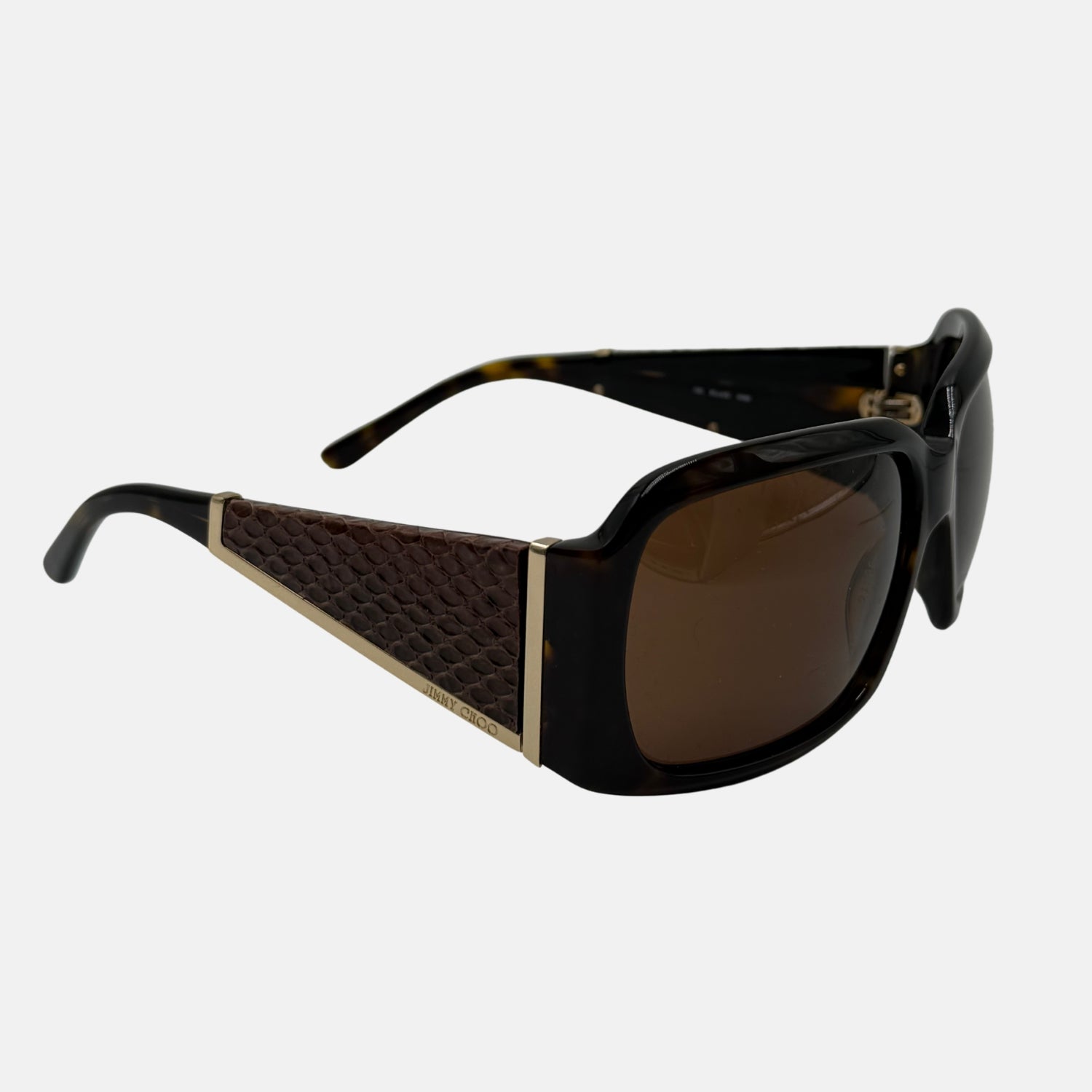 Sunglasses Black and Brown Snakeskin