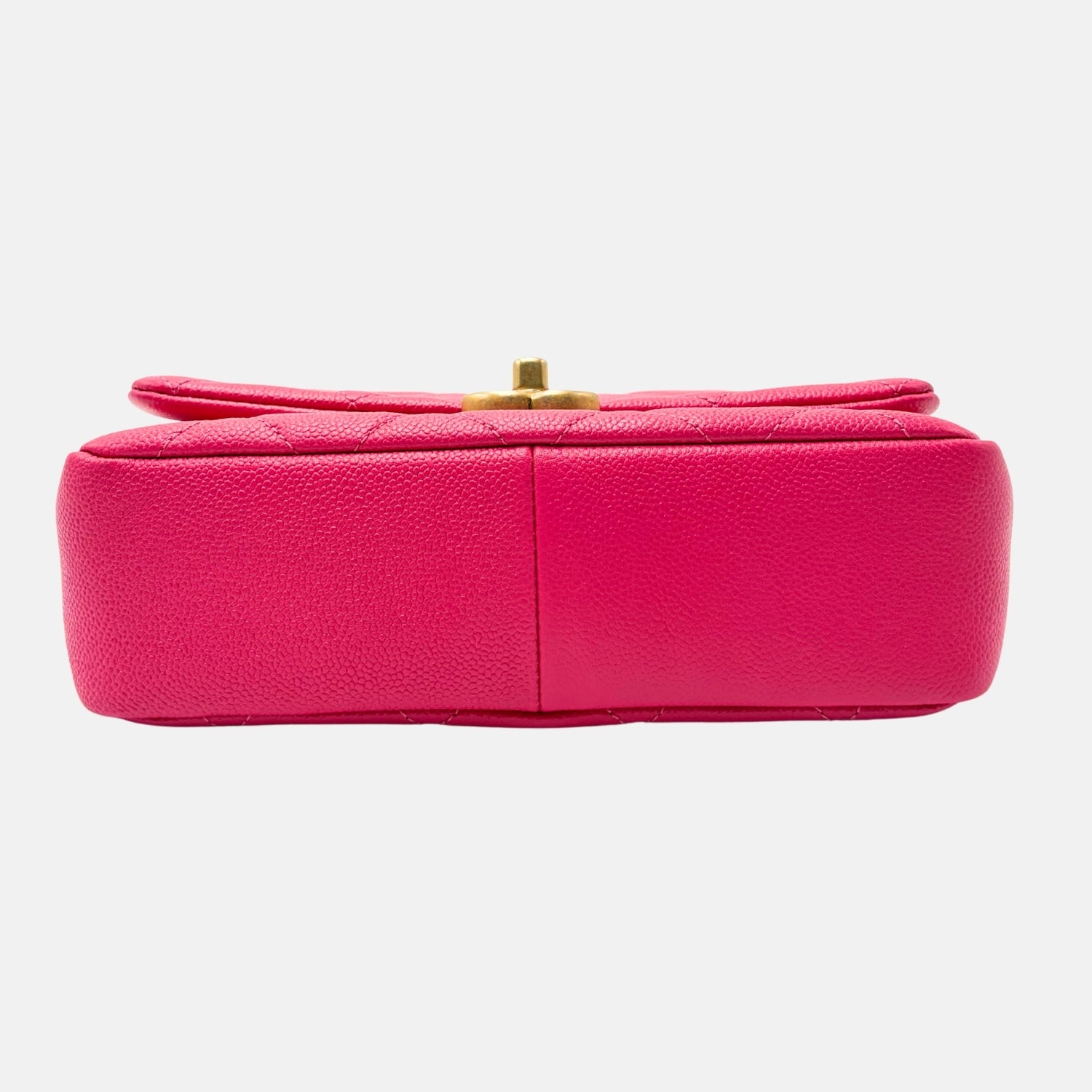 Melody Flap Bag Pink Caviar Leather Mini