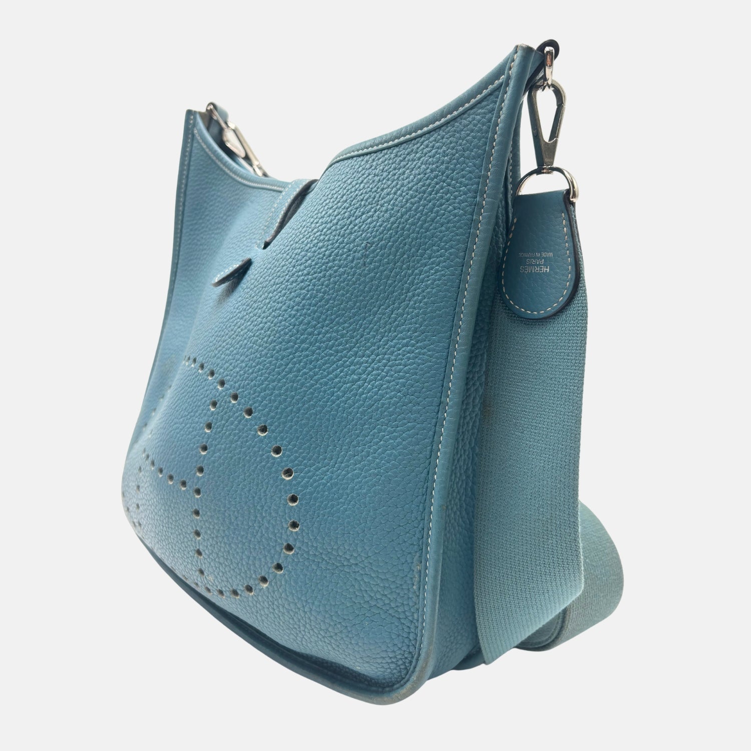 Evelyne III PM Bag Blue Jean Clemence Leather