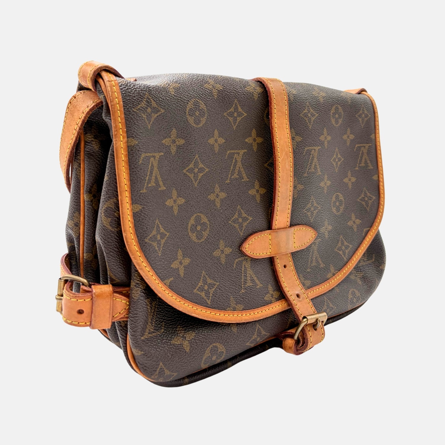 Saumur 30 Monogram Canvas Crossbody Bag