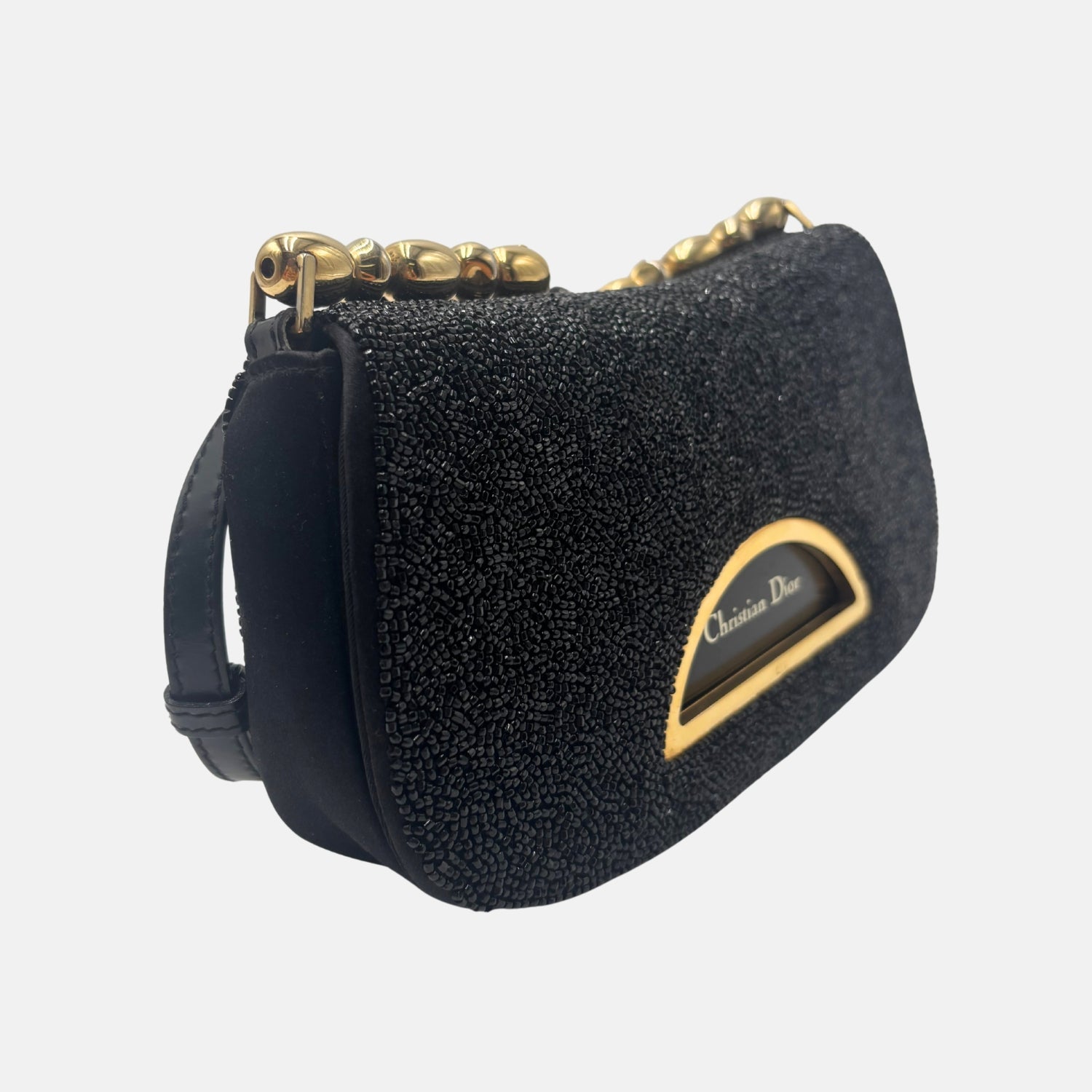 Malice Bag Black Beaded