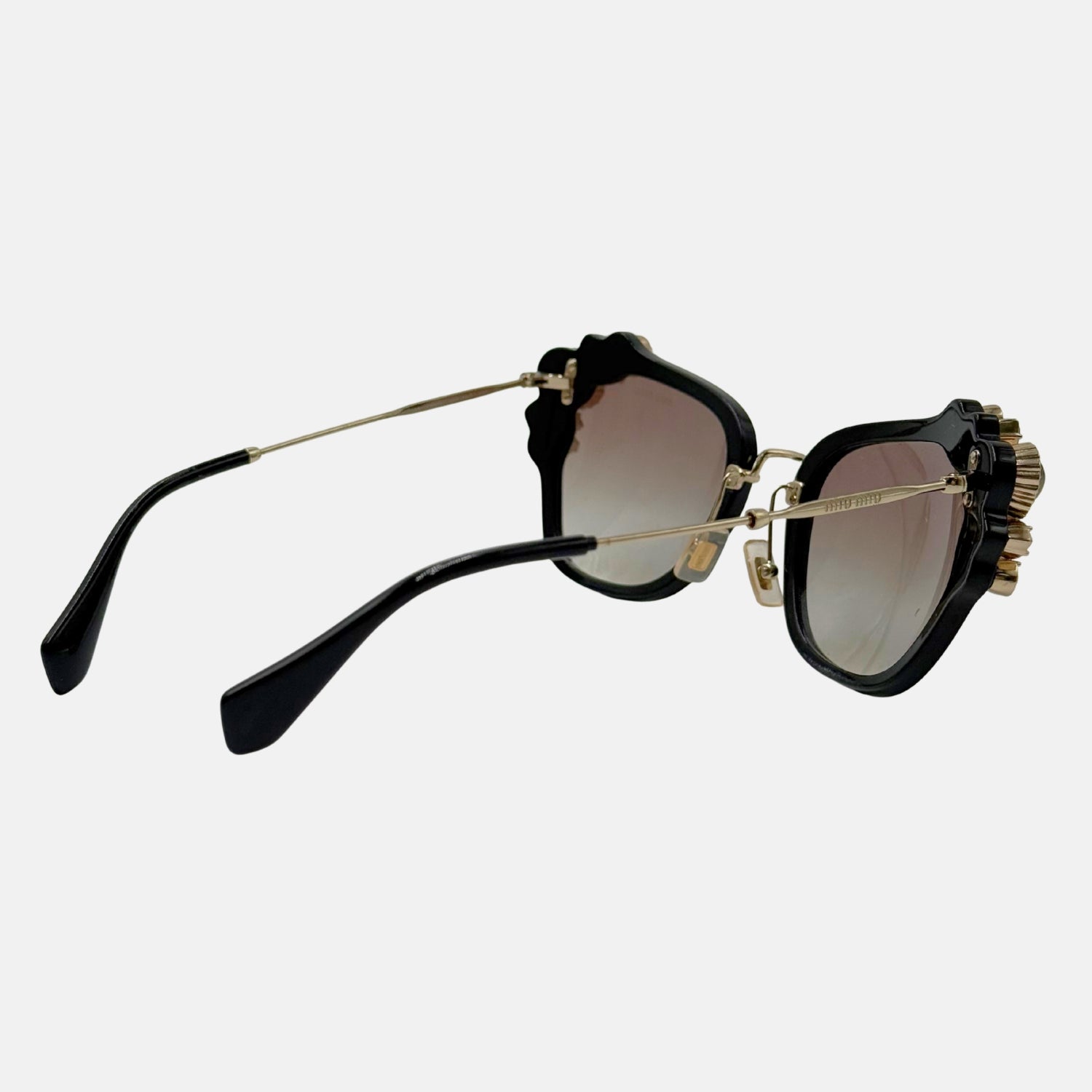 Sunglasses Black Crystal Embellished Frame