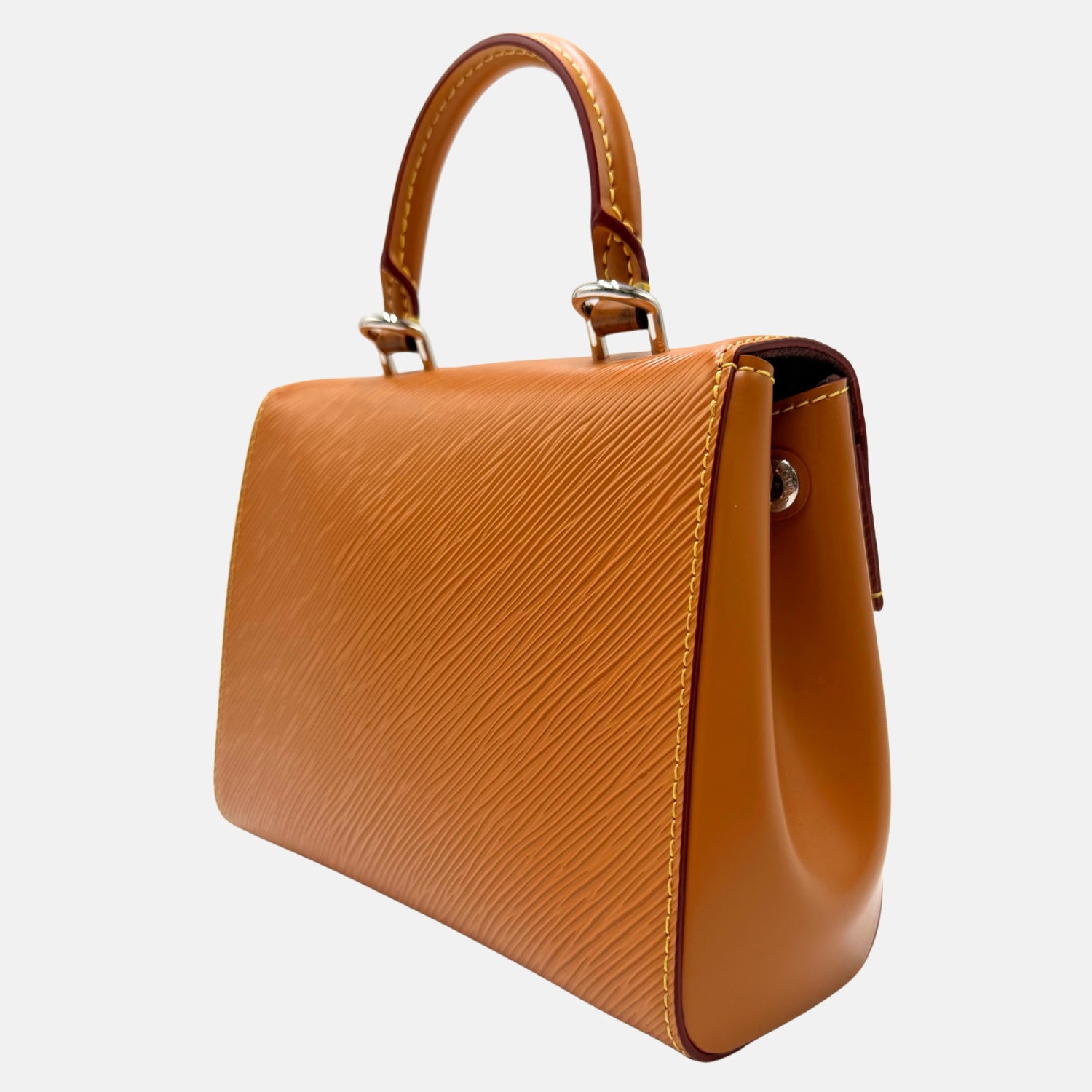 Cluny BB Top Handle Bag Honey Epi Leather