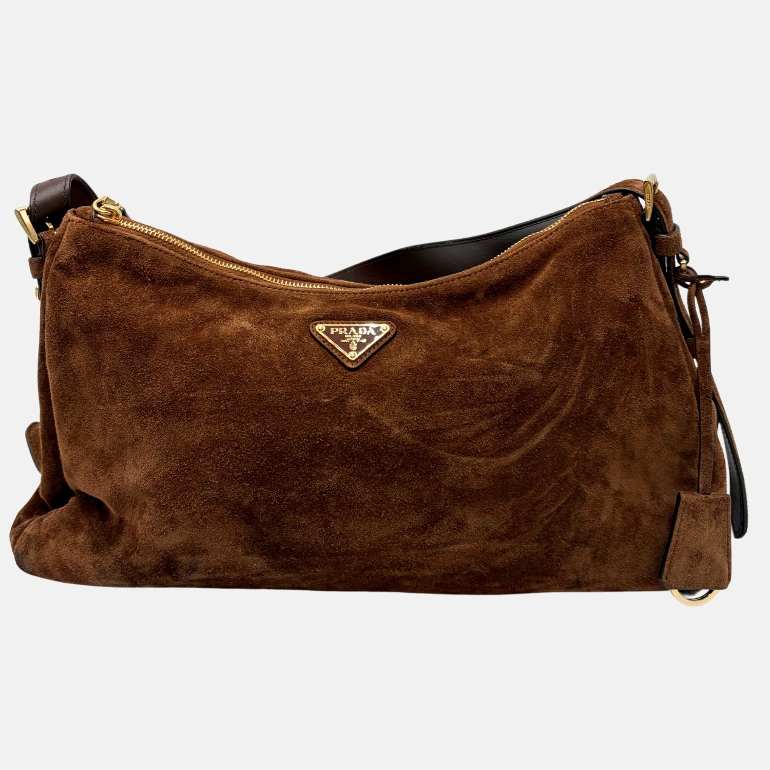 Aimee Hobo Bag Brown Suede