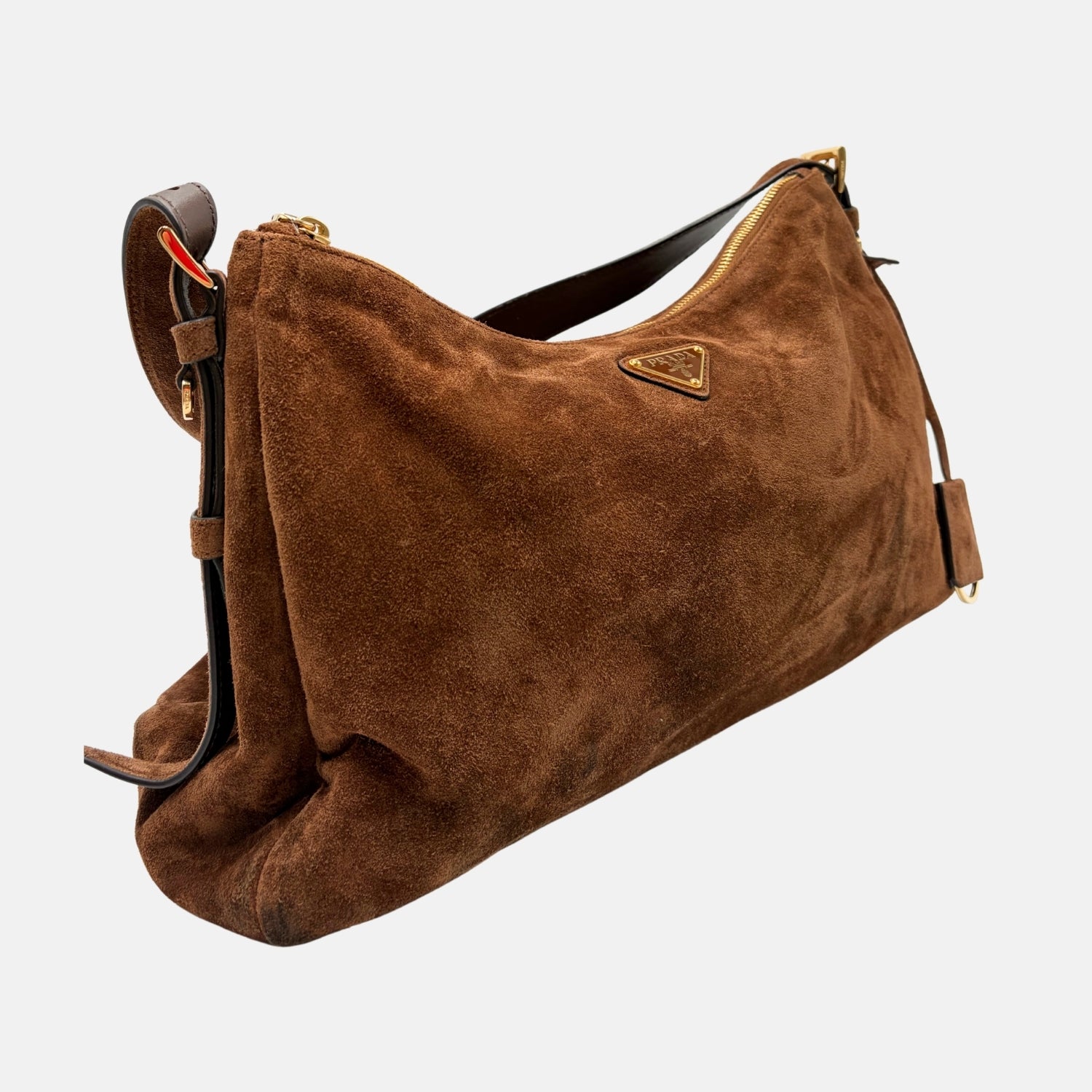 Aimee Hobo Bag Brown Suede
