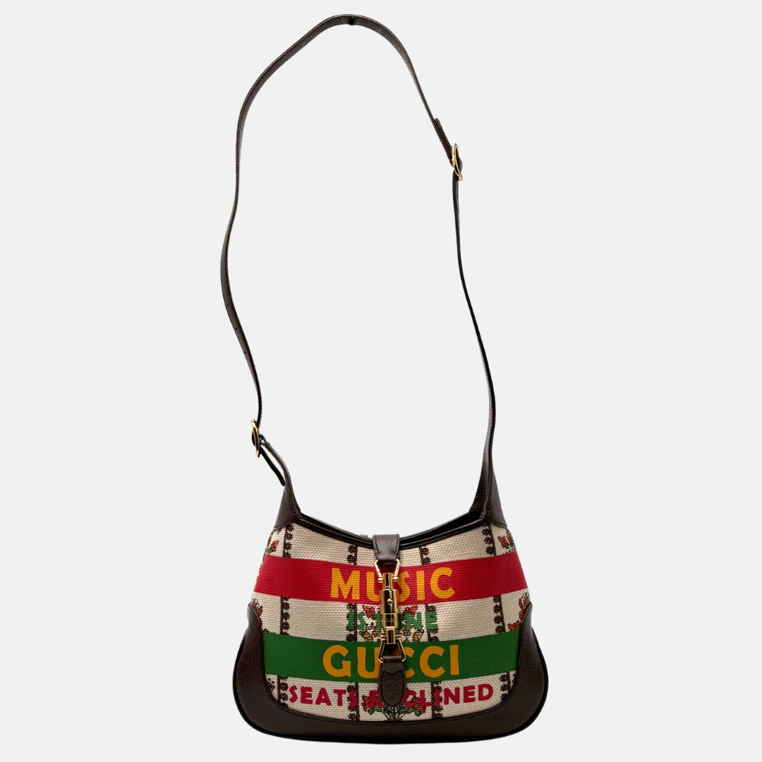 GUCCI Jackie 1961 Music Is Mine Seats Reclined Multicolor Canvas