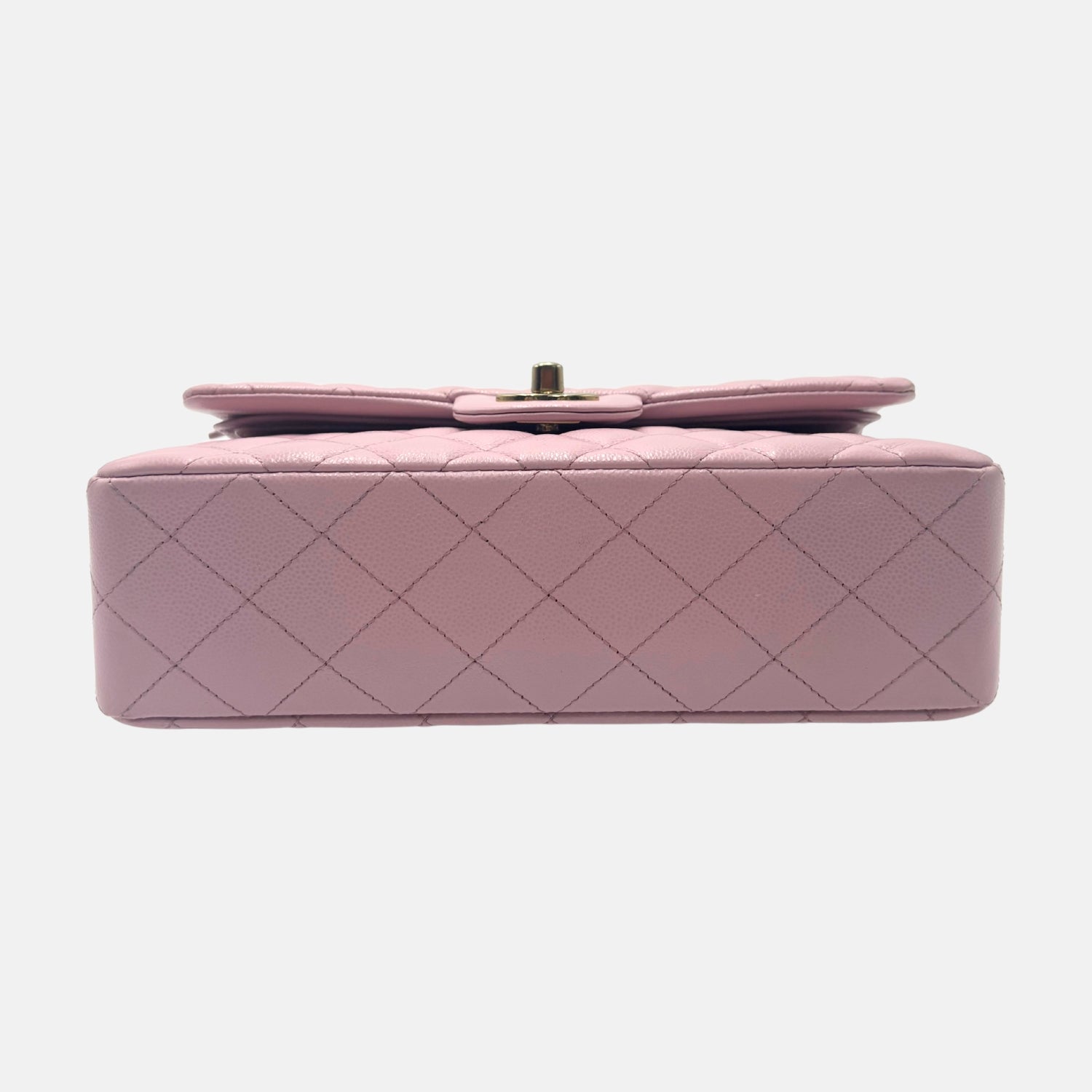Classic Flap Bag Pink Quilted Leather Medium