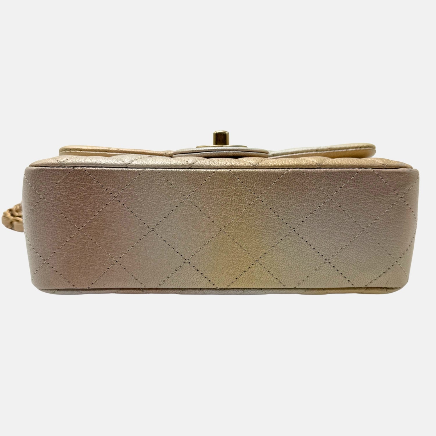 Classic Flap Bag Gold Ombre Quilted Lambskin Mini