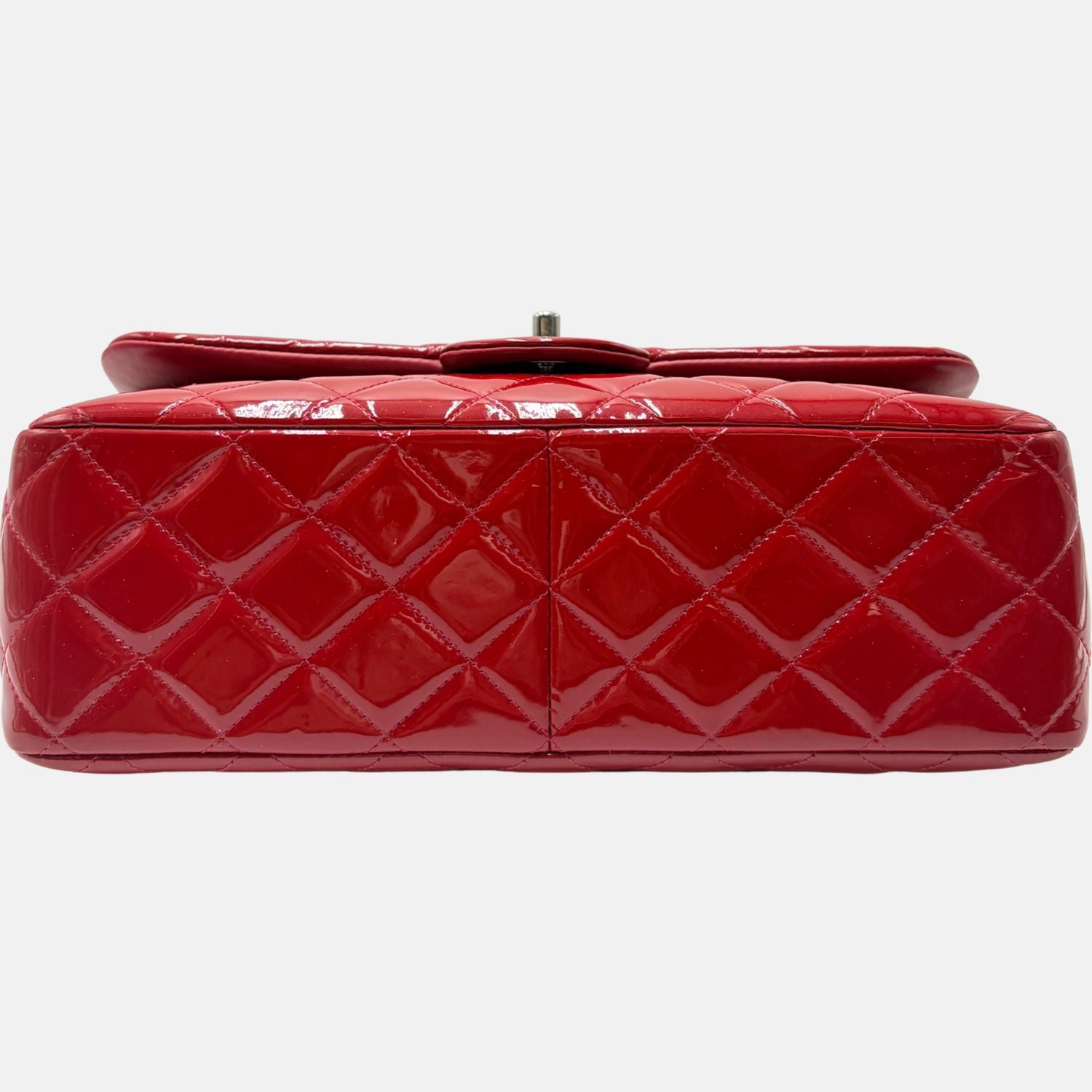 Classic Double Flap Jumbo Bag Red Patent Leather