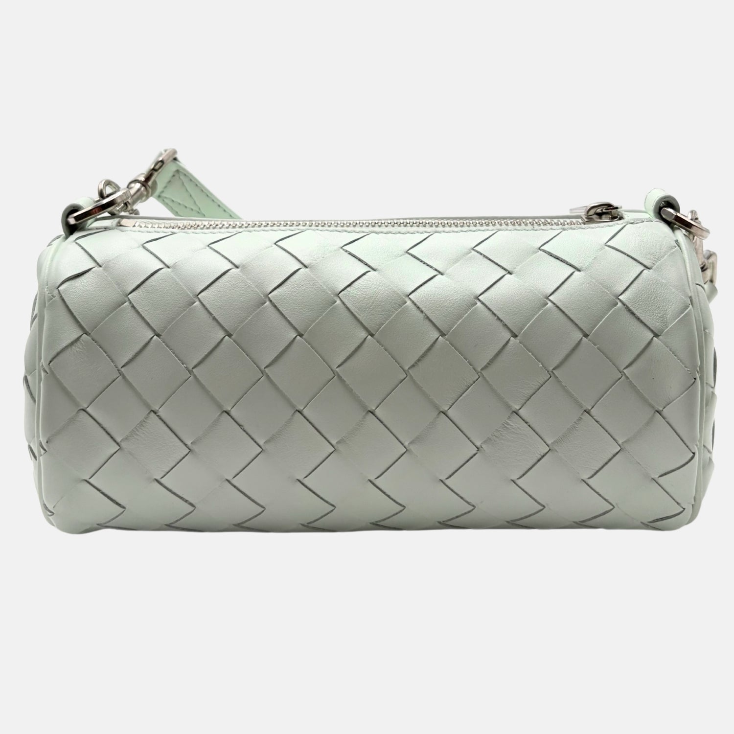 Barrel Bag Glacier Intrecciato