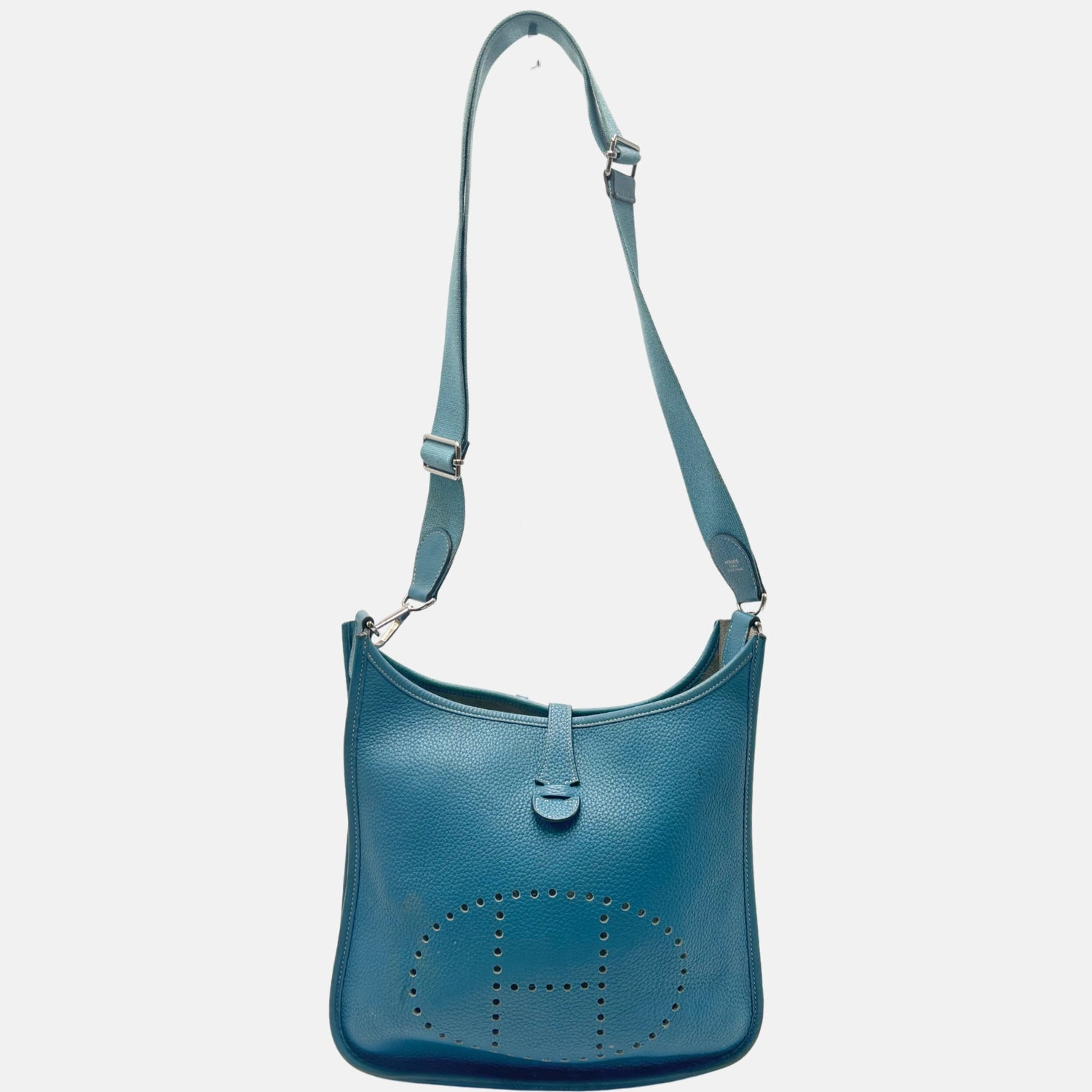 Evelyne III PM Bag Blue Jean Clemence Leather
