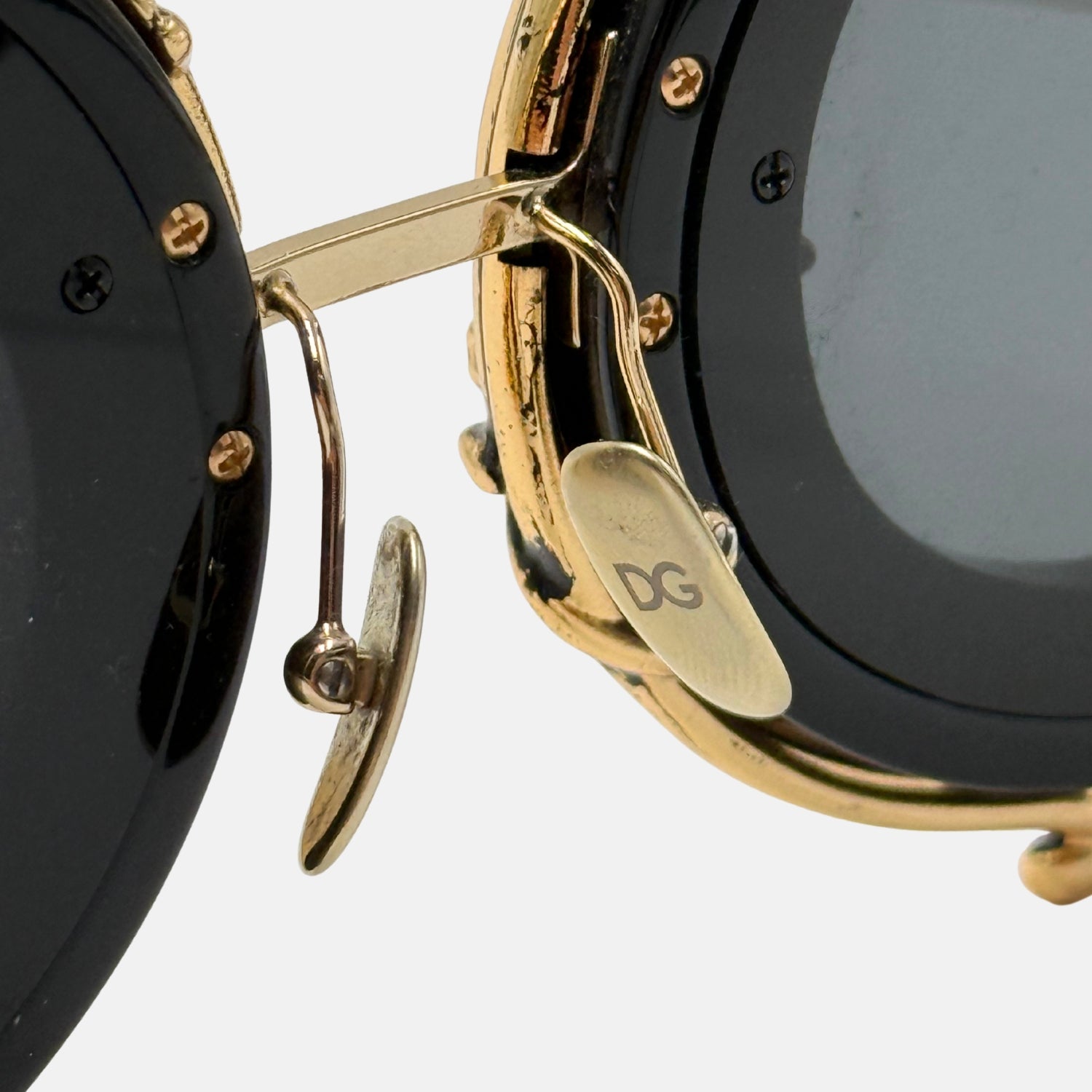 Baroque DG Sunglasses Gold Black