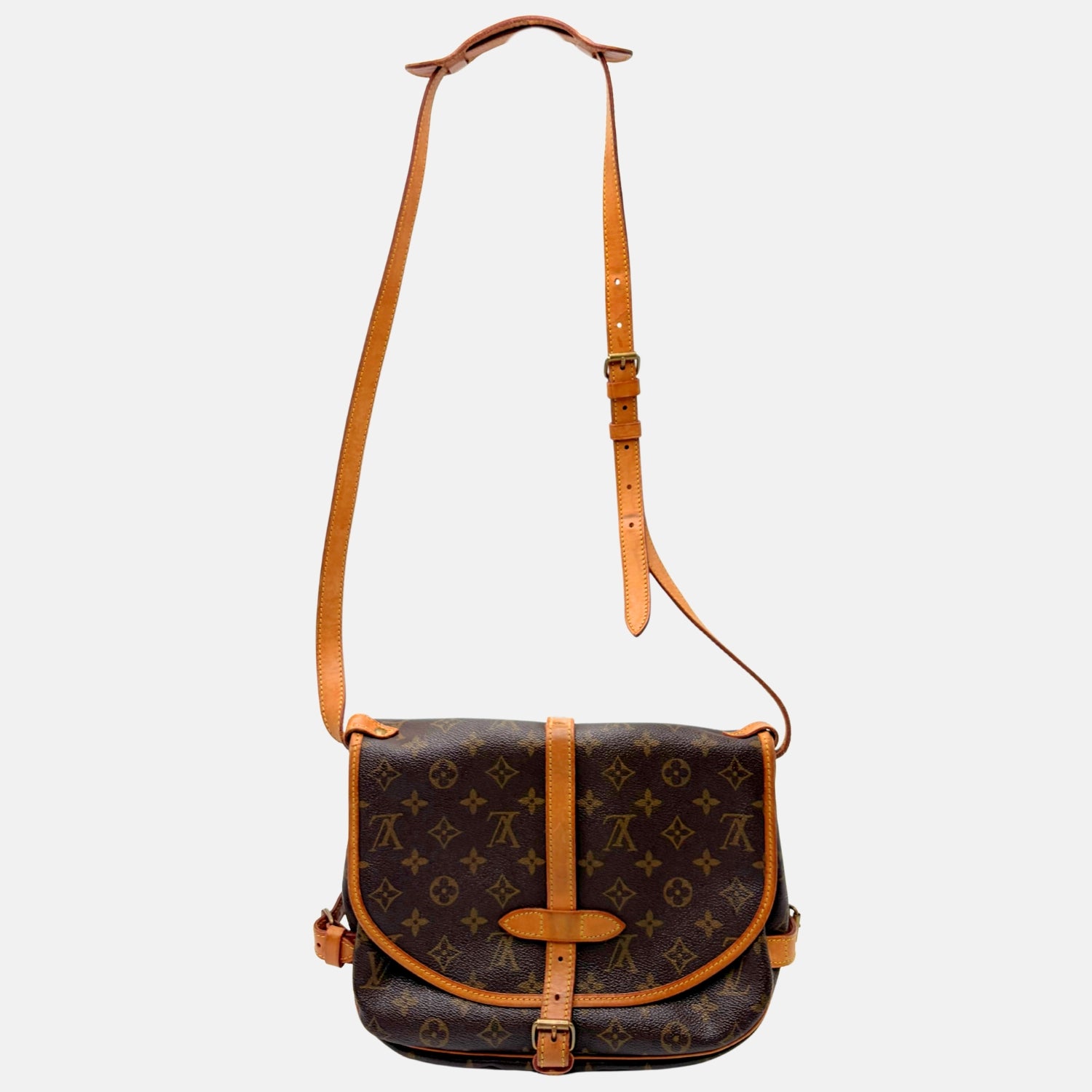 Saumur 30 Monogram Canvas Crossbody Bag