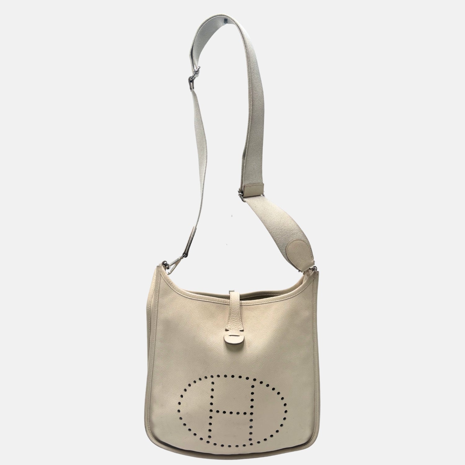 Evelyne III PM Bag Craie Clemence Leather