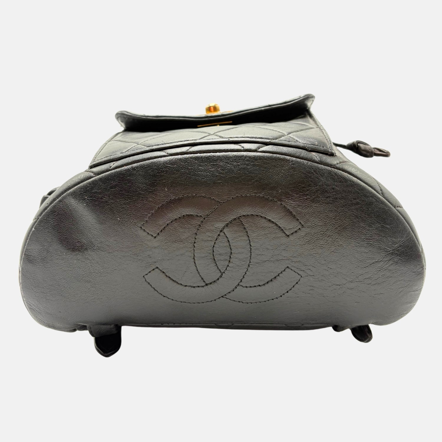 Duma Backpack Black Quilted Lambskin Mini