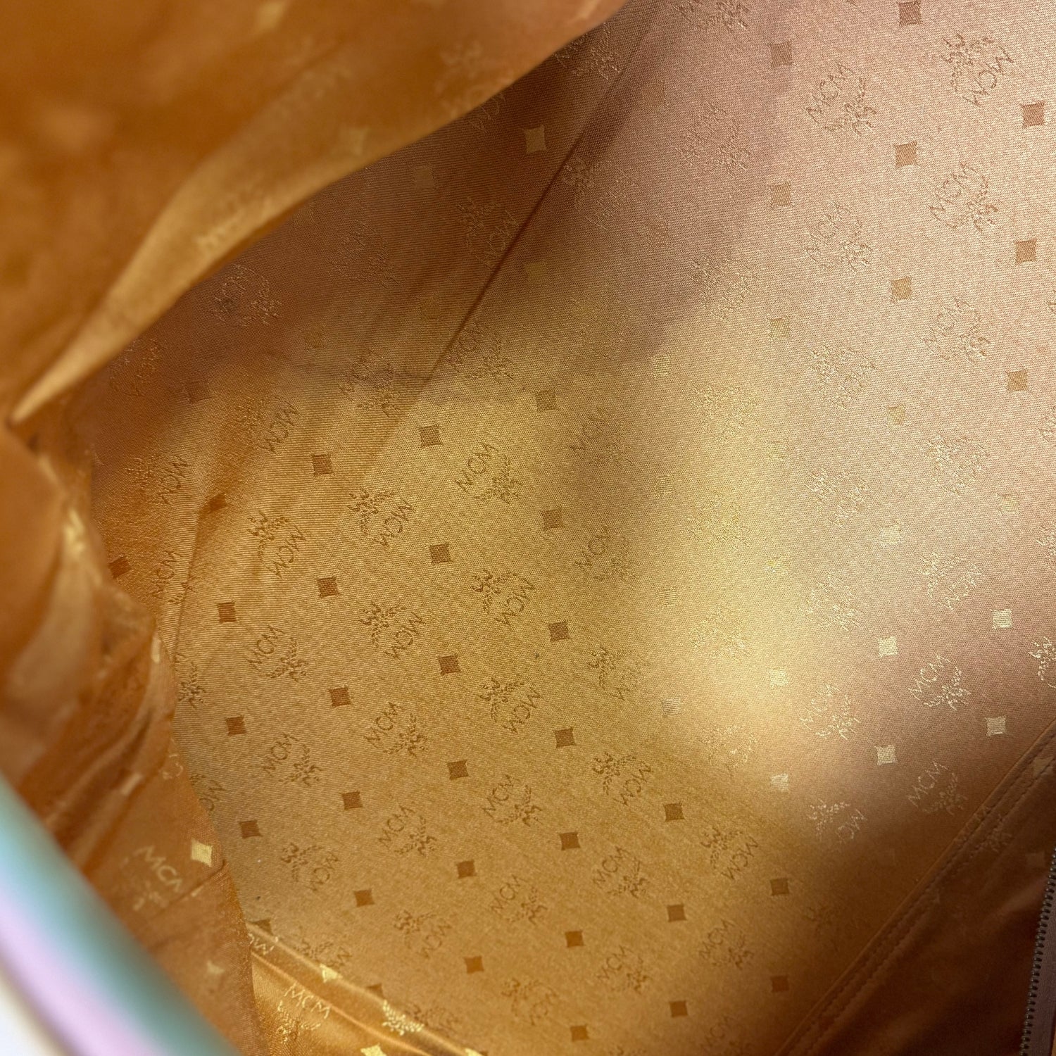 Duffle Bag Cognac Visetos Leather Large