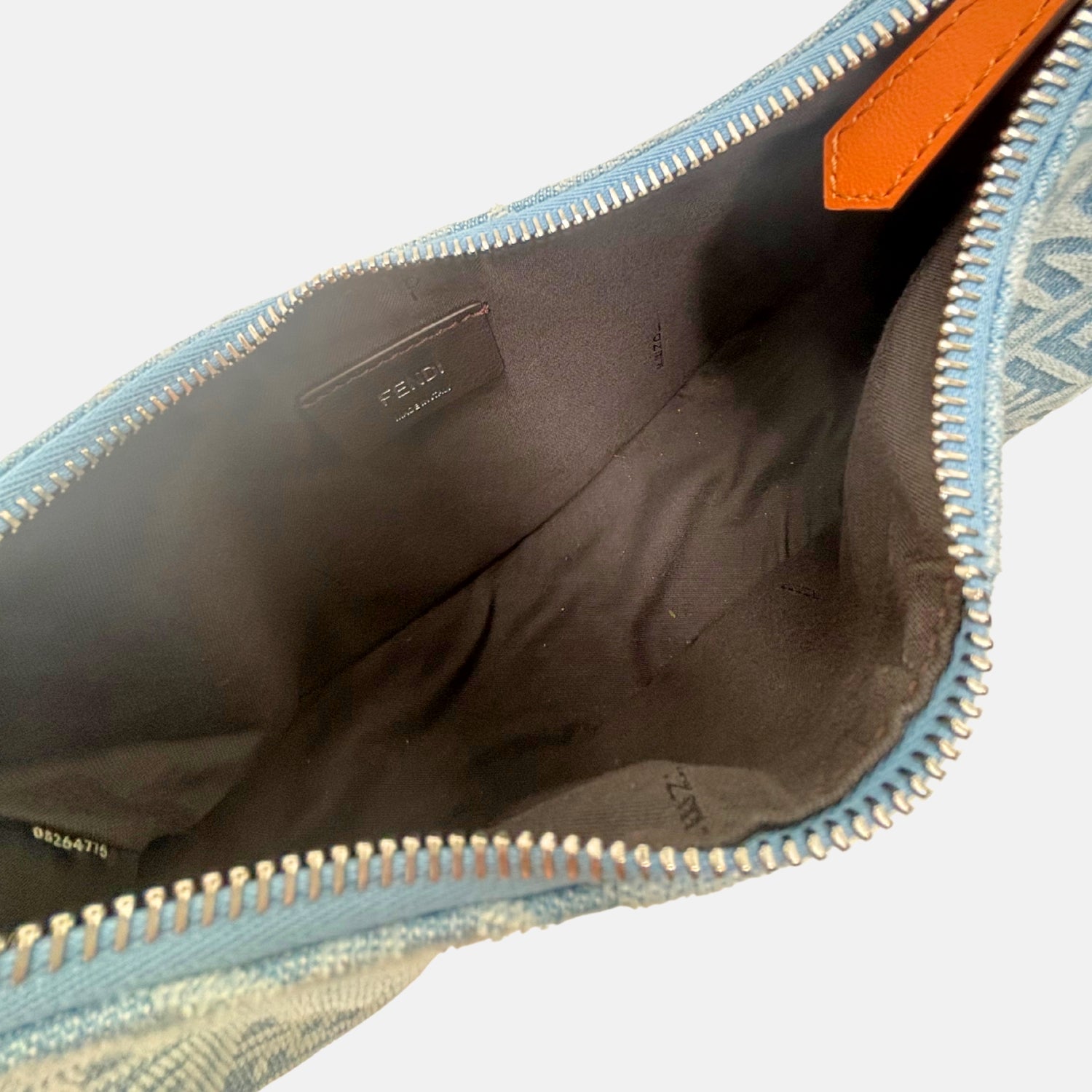 Fendigraphy Hobo Bag Blue Denim