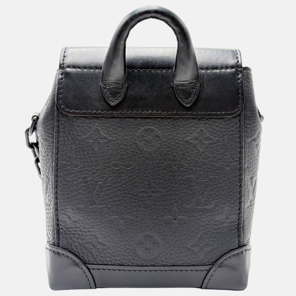 louis vuitton backpack black and grey Louis Vuitton Steamer Backpack Black Leather